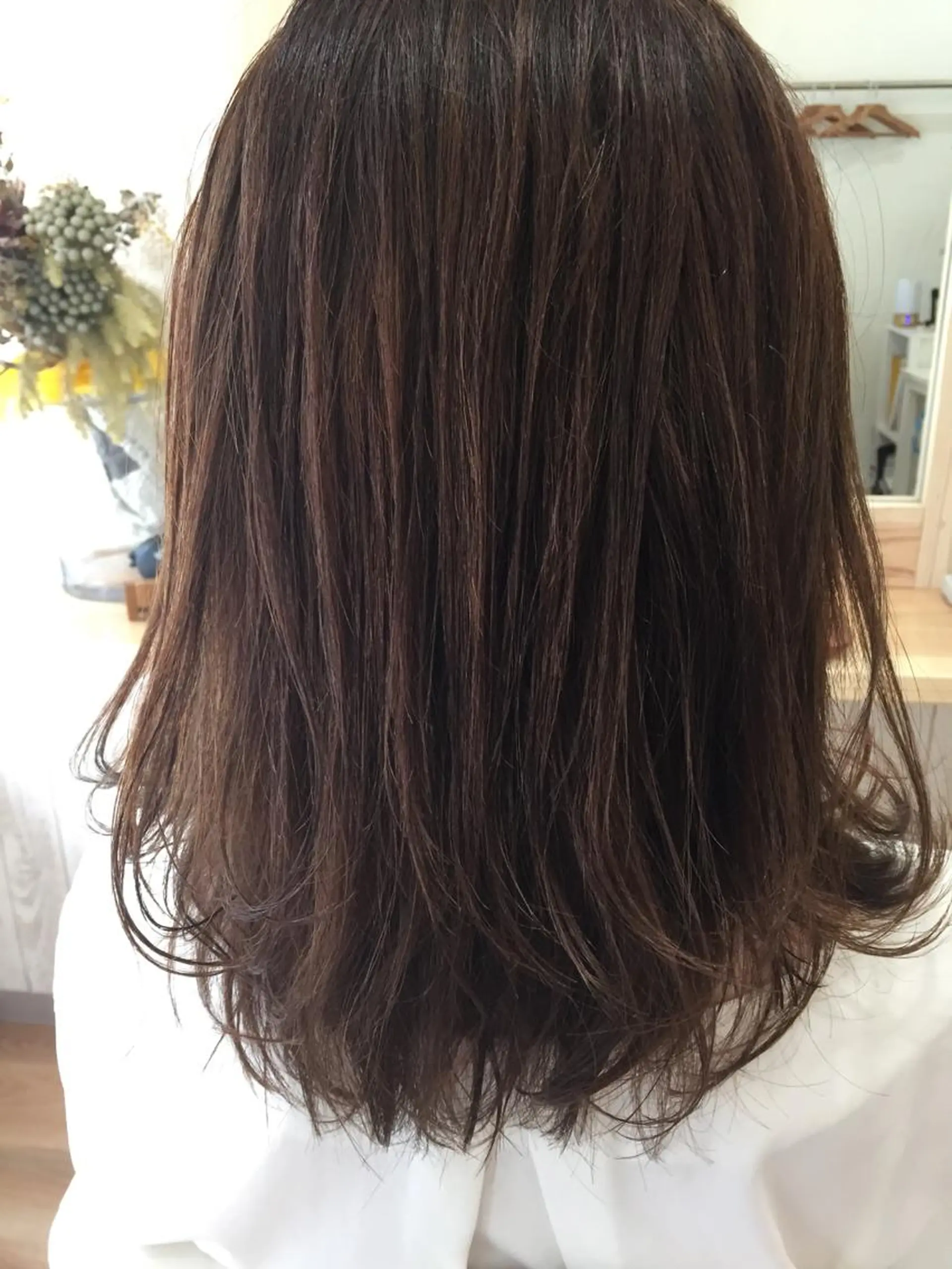 ミディアム カラー パーマ 安陪 寛史のヘアスタイル