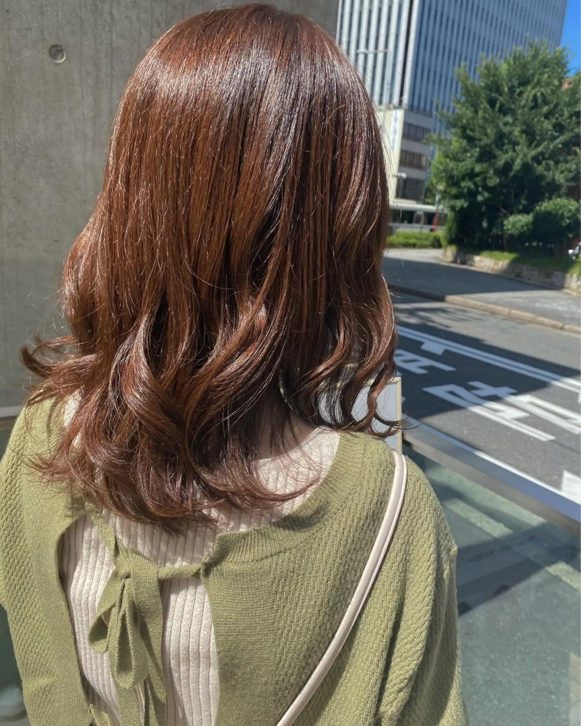 ミディアム カラー ヘアセット 名古屋/髪質改善/ 透明感SHIZUKAのヘアスタイル