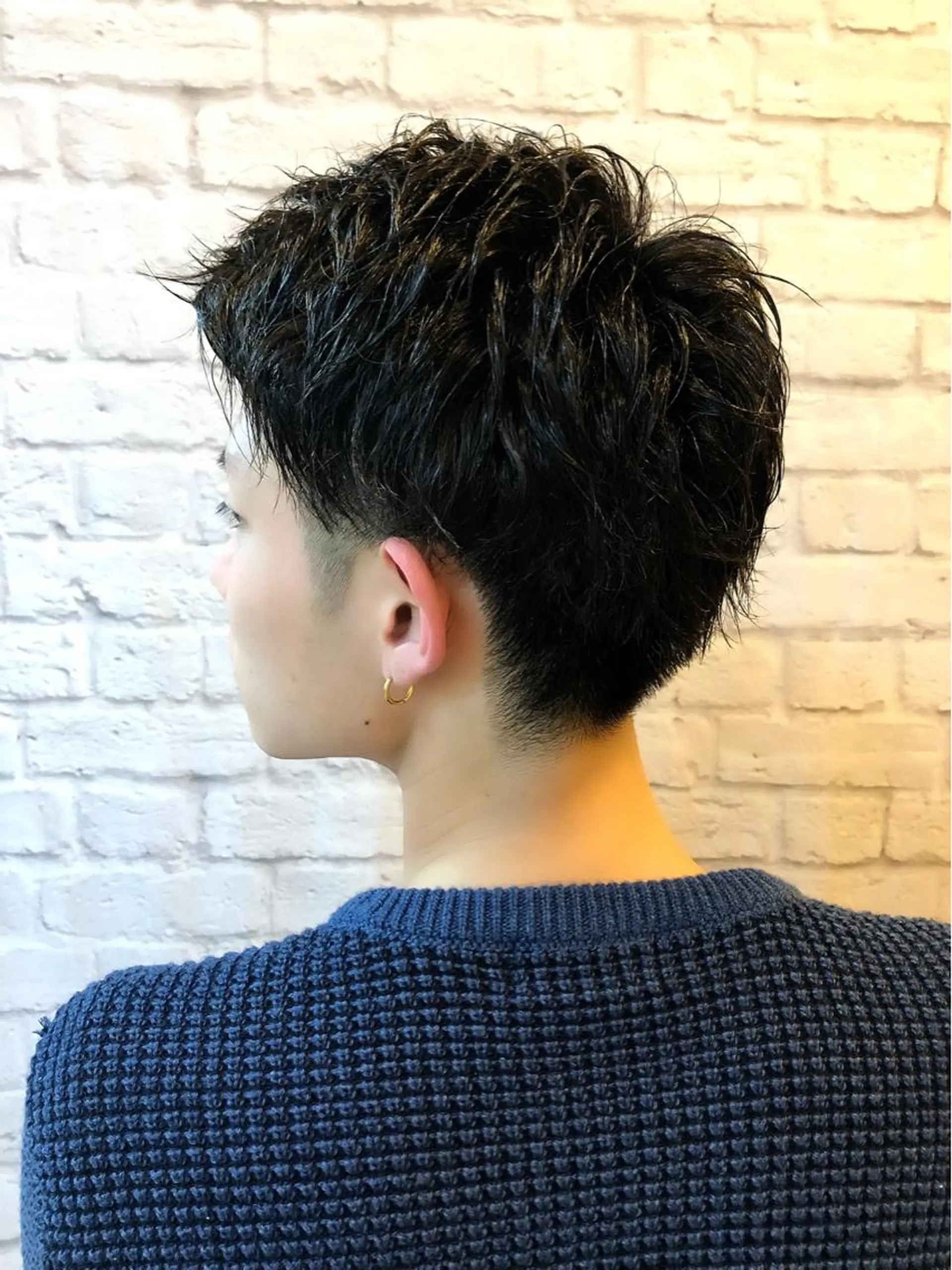 ミディアム パーマ ヘアアレンジ メンズ 【メンズカット】 黒田美穂のヘアスタイル