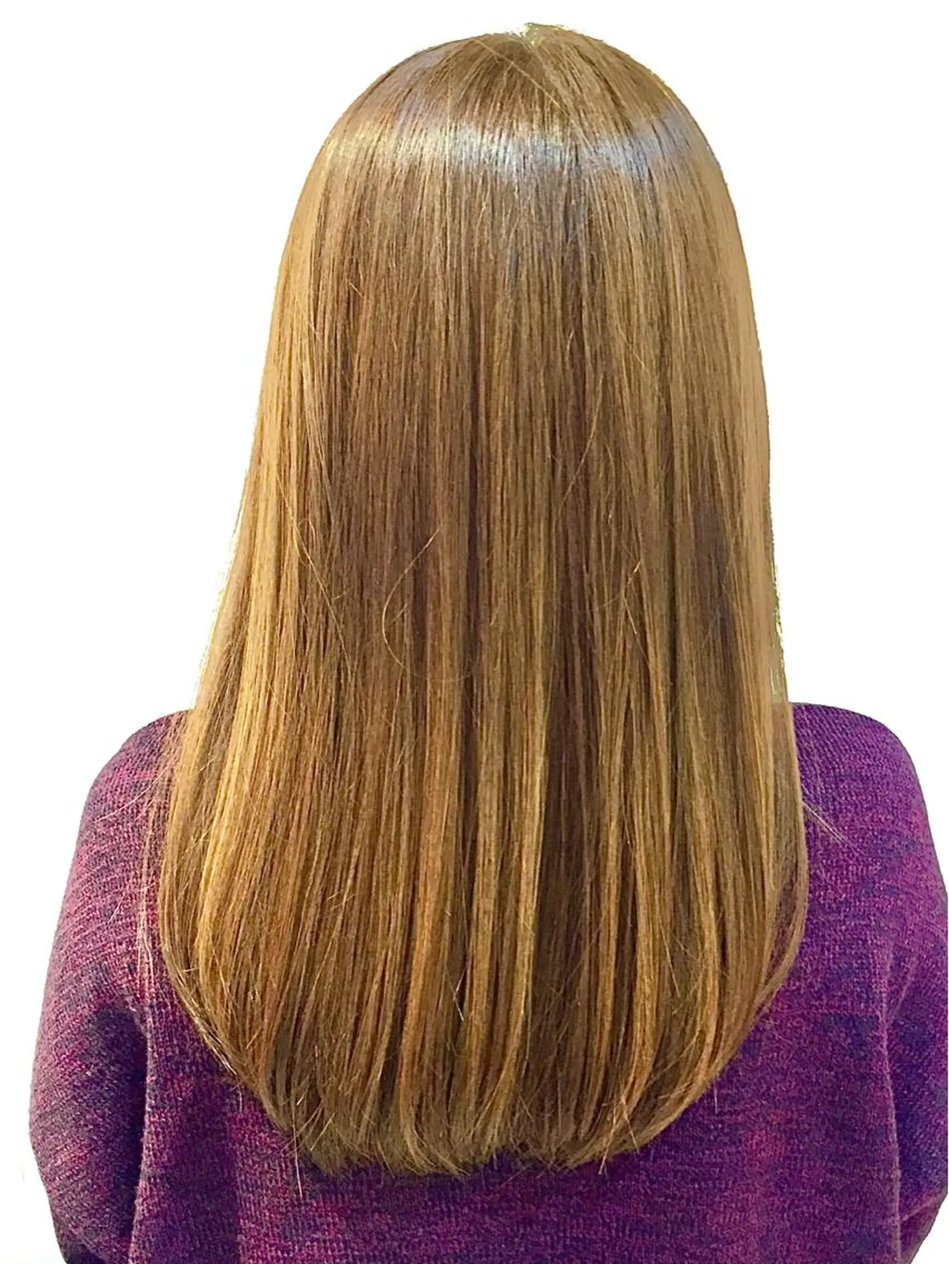 セミロング にしだ まりえのヘアスタイル