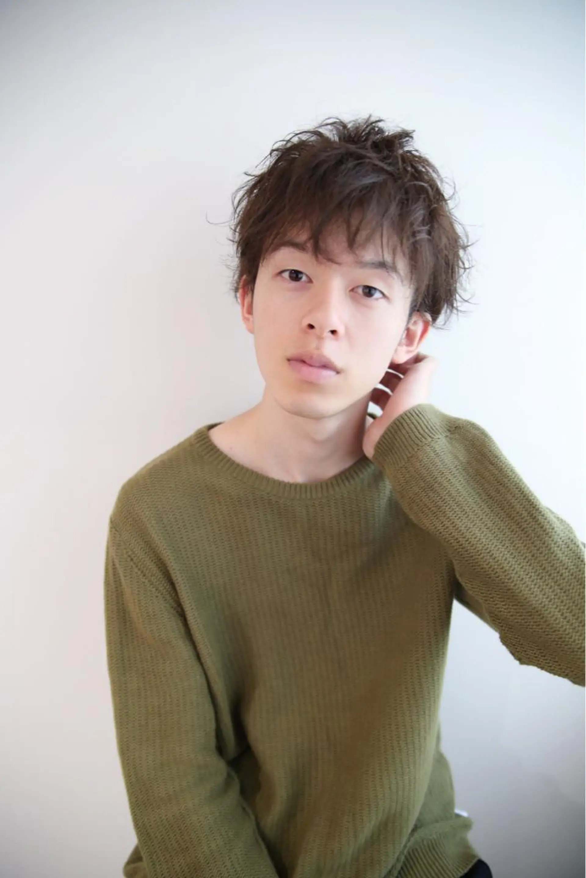 ショート パーマ メンズ 安村 美奈のヘアスタイル