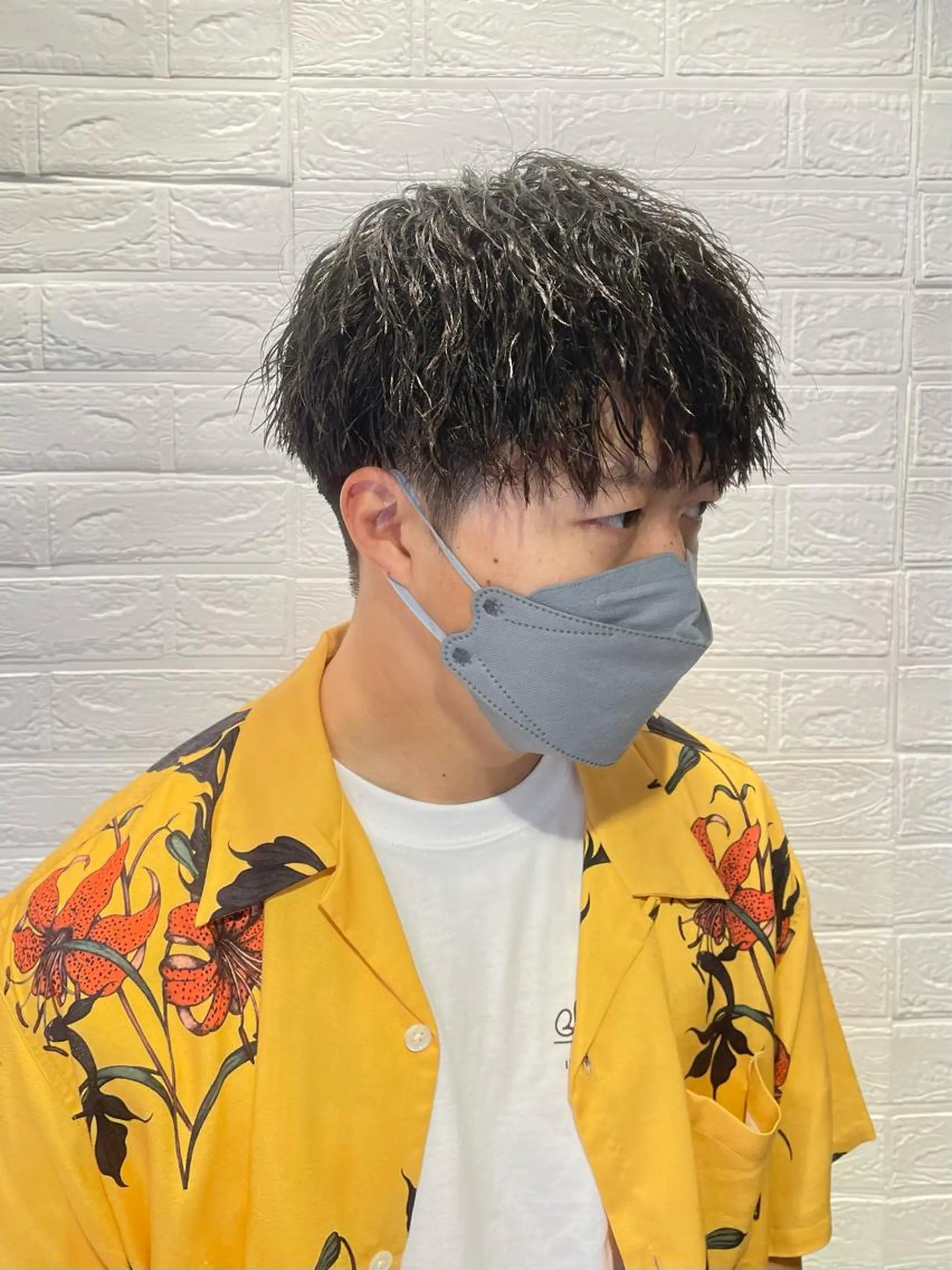 ショート パーマ メンズ メンズパーマ メンズツイストパーマ ツイストパーマ カット パーマ ヘッドスパ ✨大川 錬✨ -7歳若返りショートのヘアスタイル