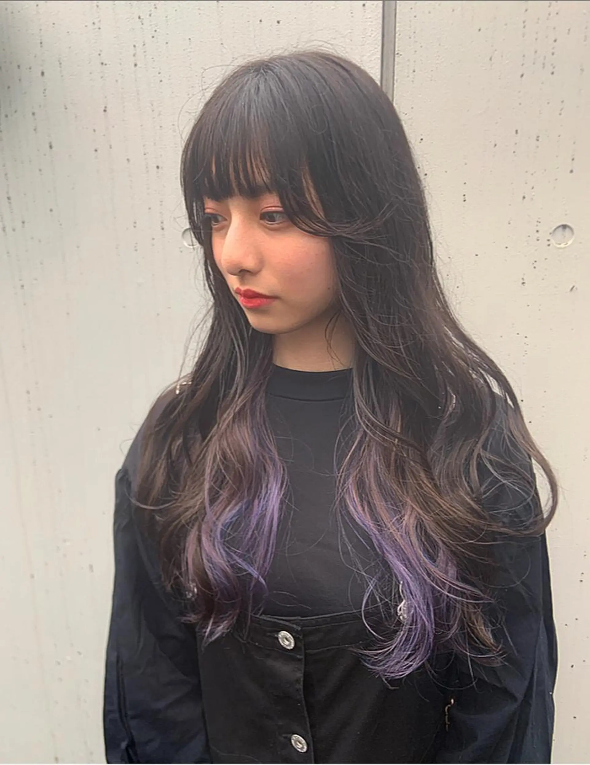 ロング カラー ユニコーンカラー カット ヘアカラー 韓国ヘア🇰🇷 YURIYAのヘアスタイル