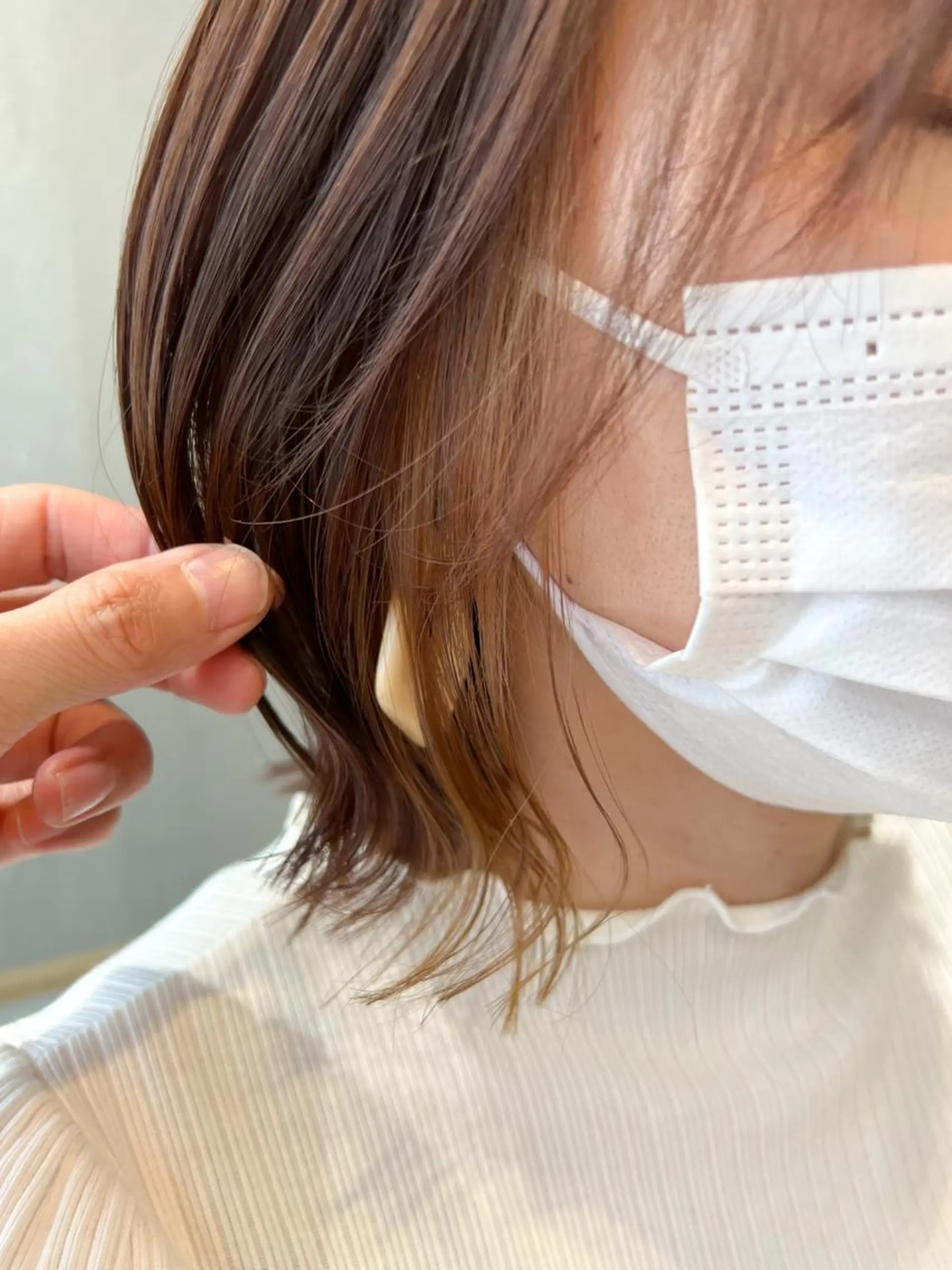 ミディアム カラー 縮毛矯正×艶カラー /中村勇太のヘアスタイル