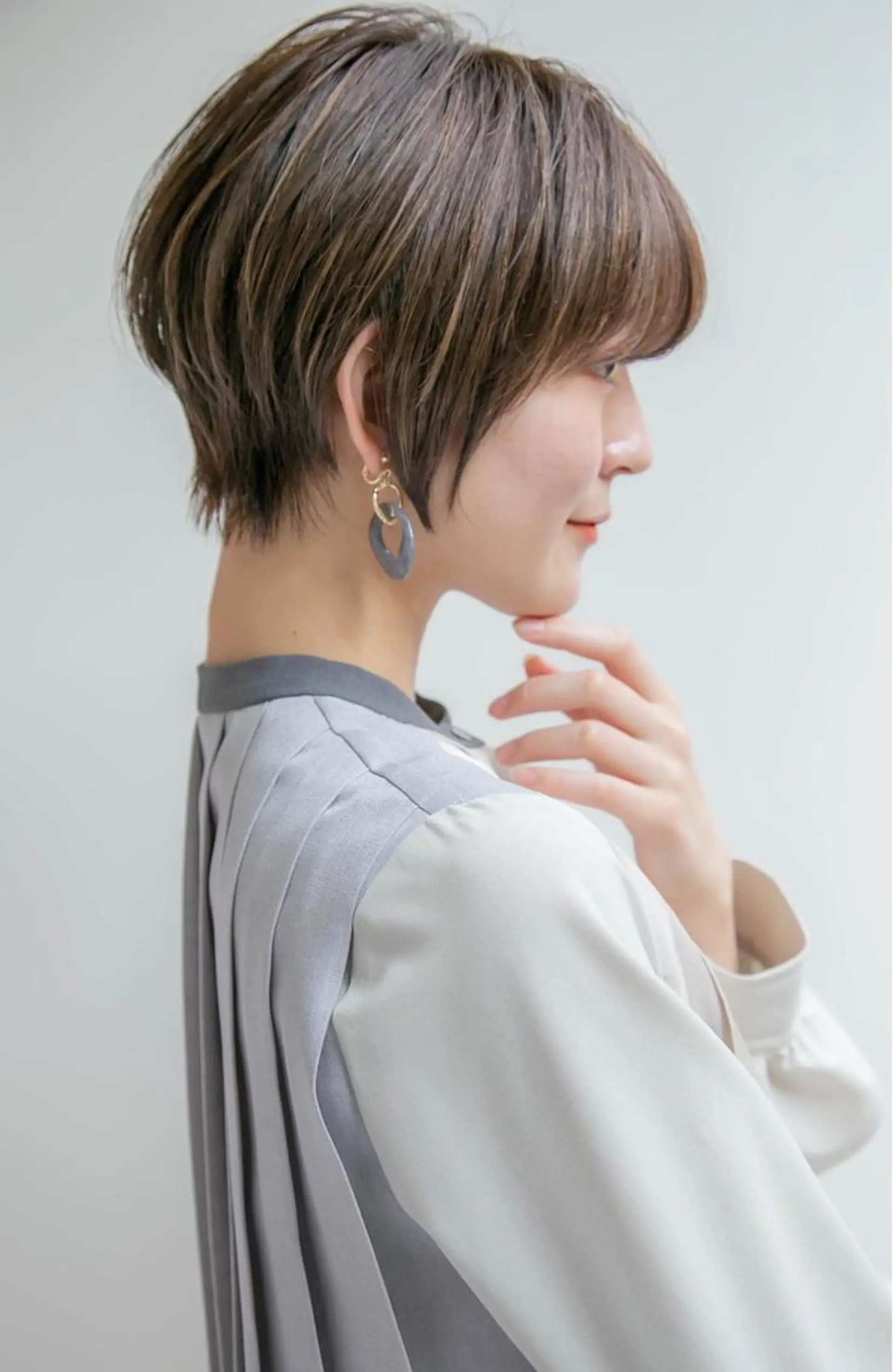 ショート カラー カット ヘアカラー トリートメント 縮毛/ショート/ ボブ/レイヤー/小原のヘアスタイル