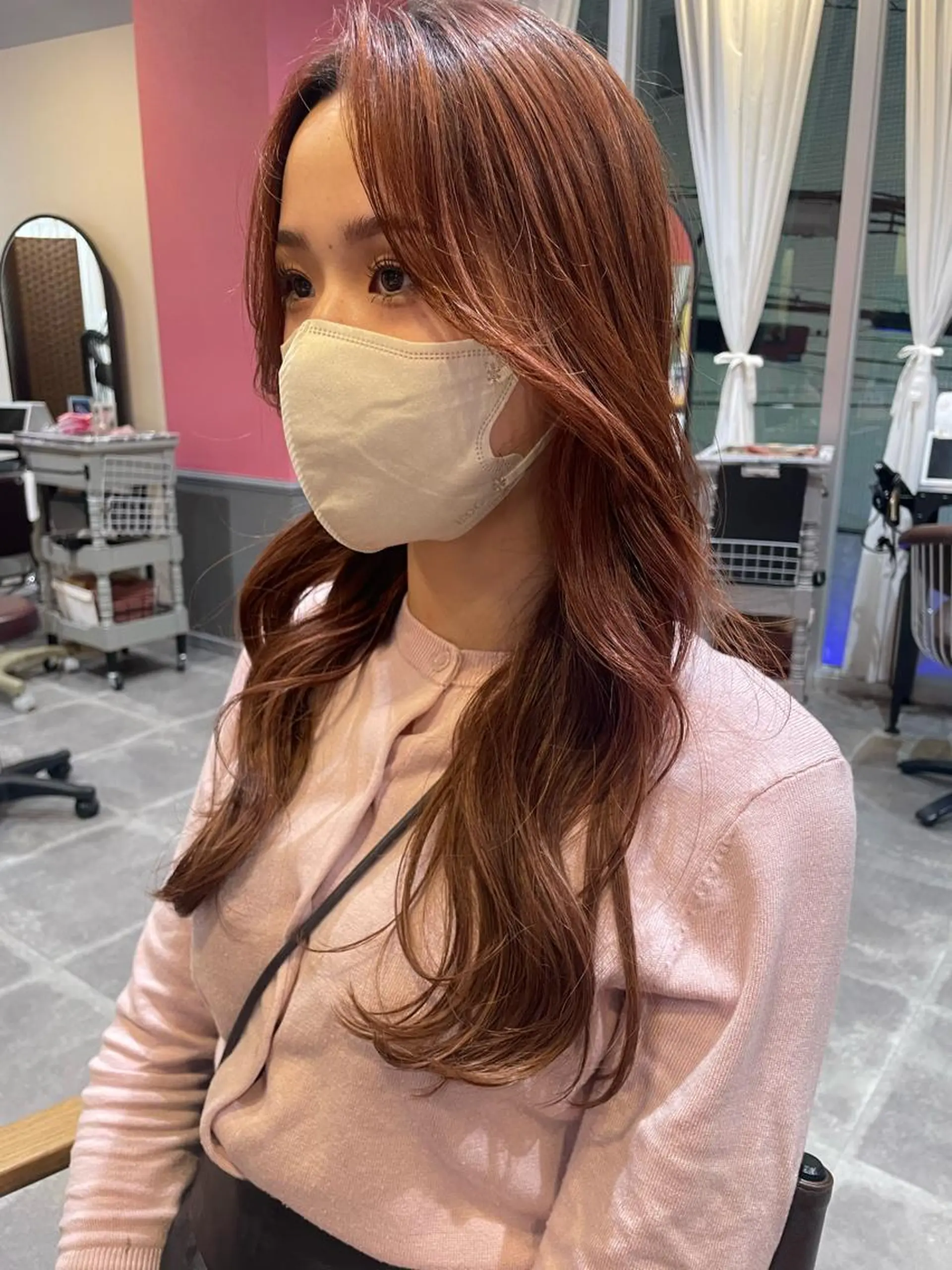 カラー カット ヘアカラー トリートメント 天王寺 hinataのヘアスタイル