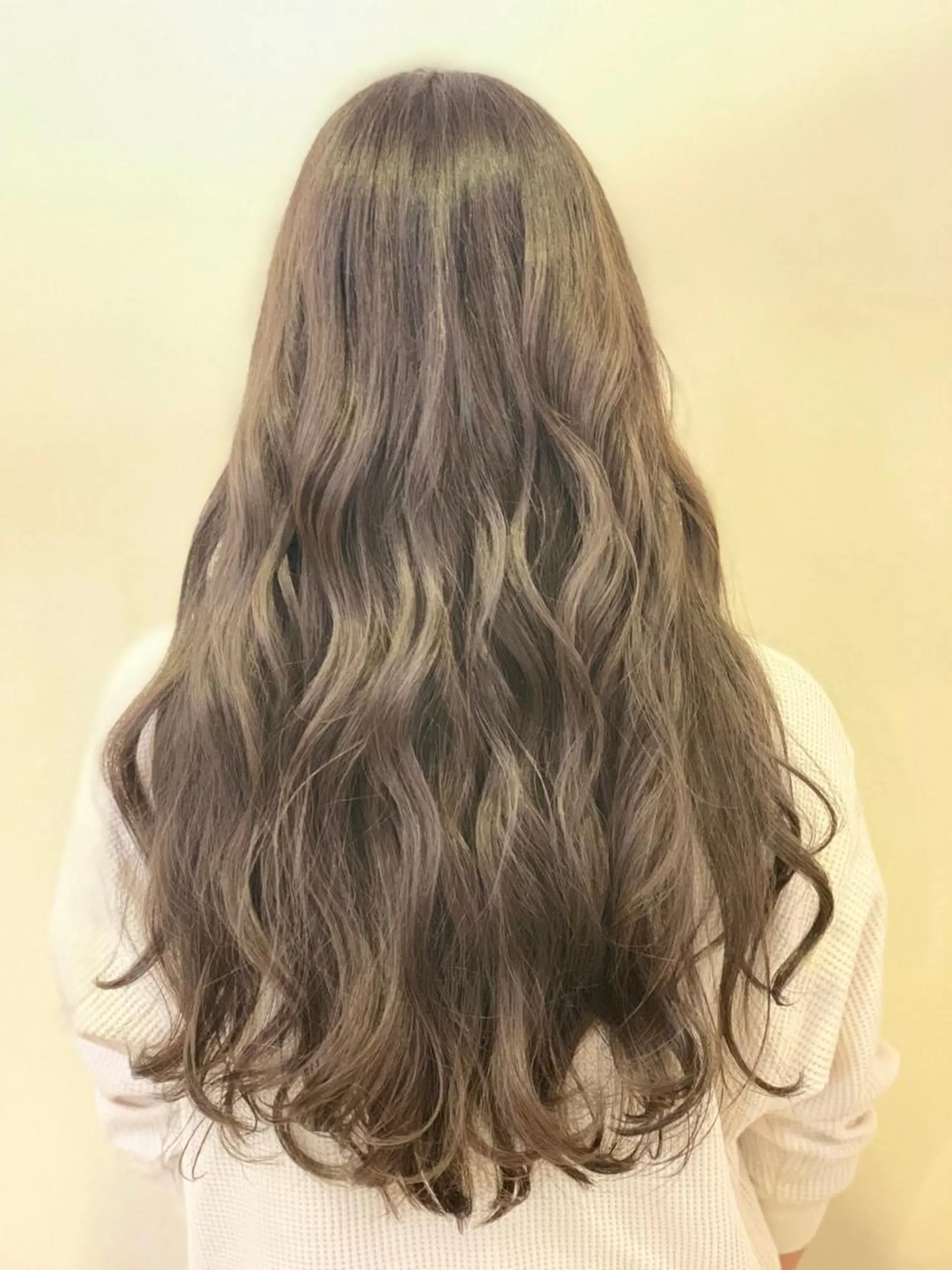 ロング カット ヘアカラー トリートメント 加藤 実穂のヘアスタイル