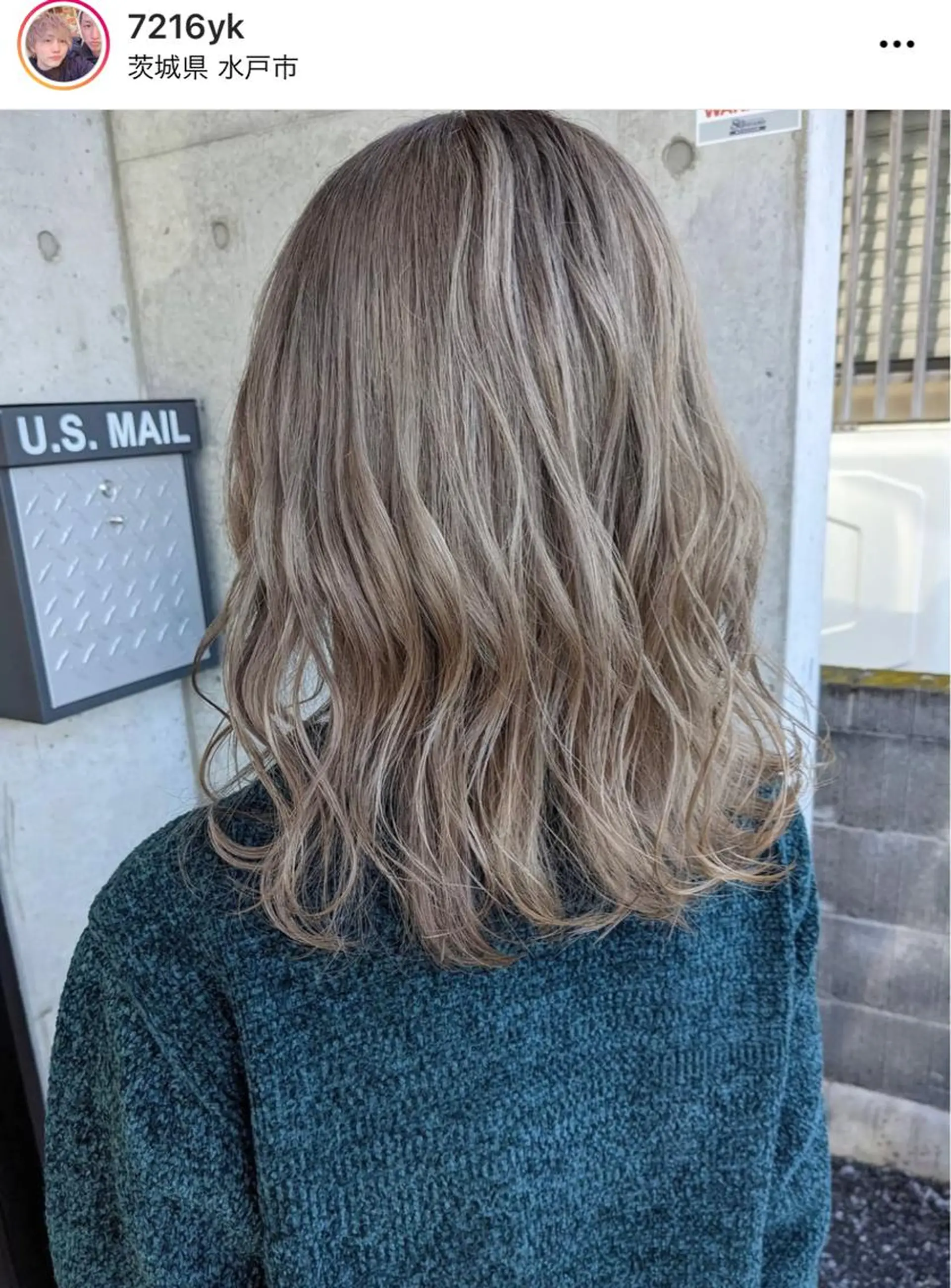 ミディアム アッシュ 外国人風カラー ハイライト 韓国風ヘア ヘアカラー sephile所属・YAMA ヤマのヘアスタイル