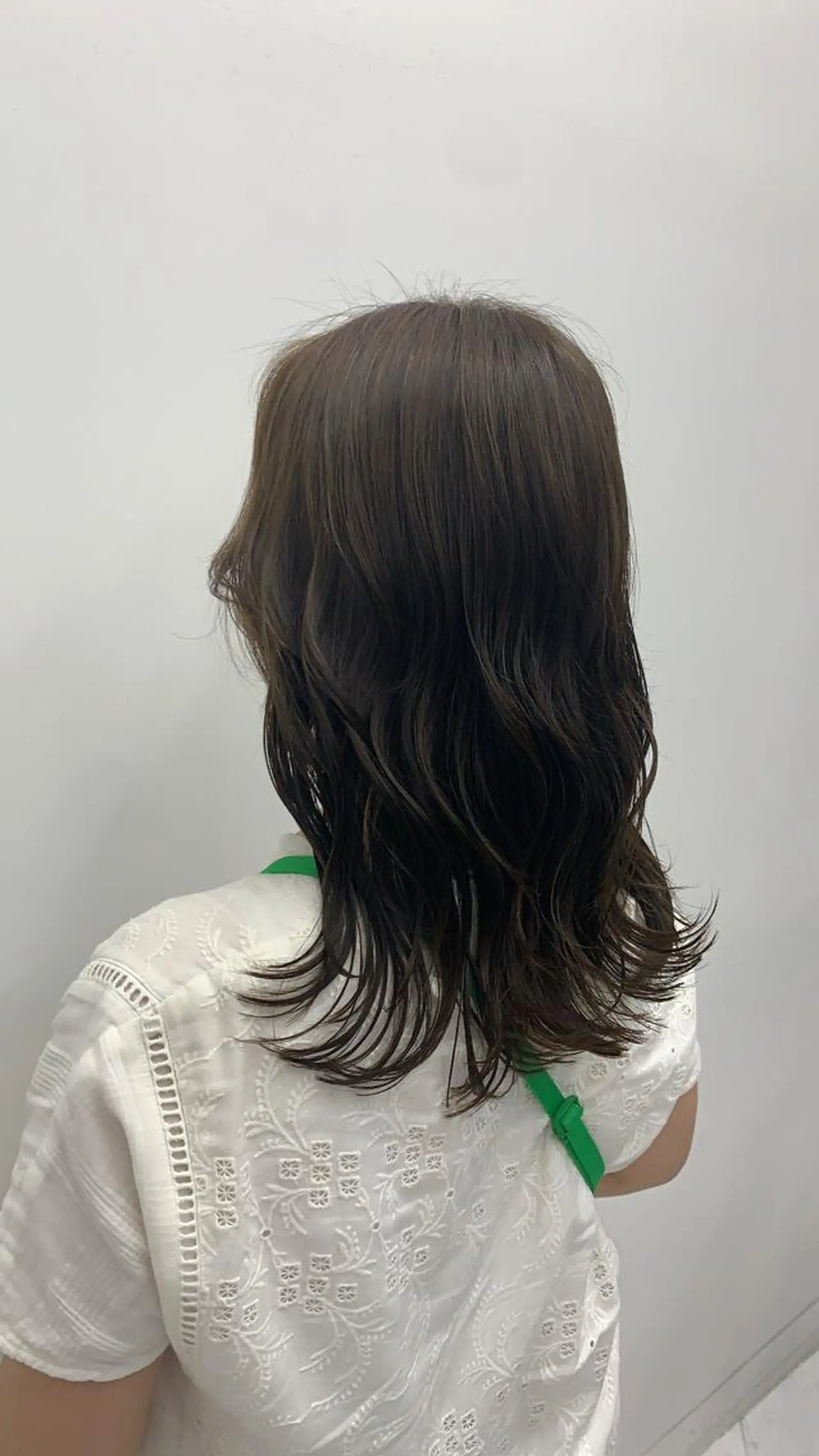 セミロング 🌷ラベンダーピンク 顔まわり🌷ねいろのヘアスタイル