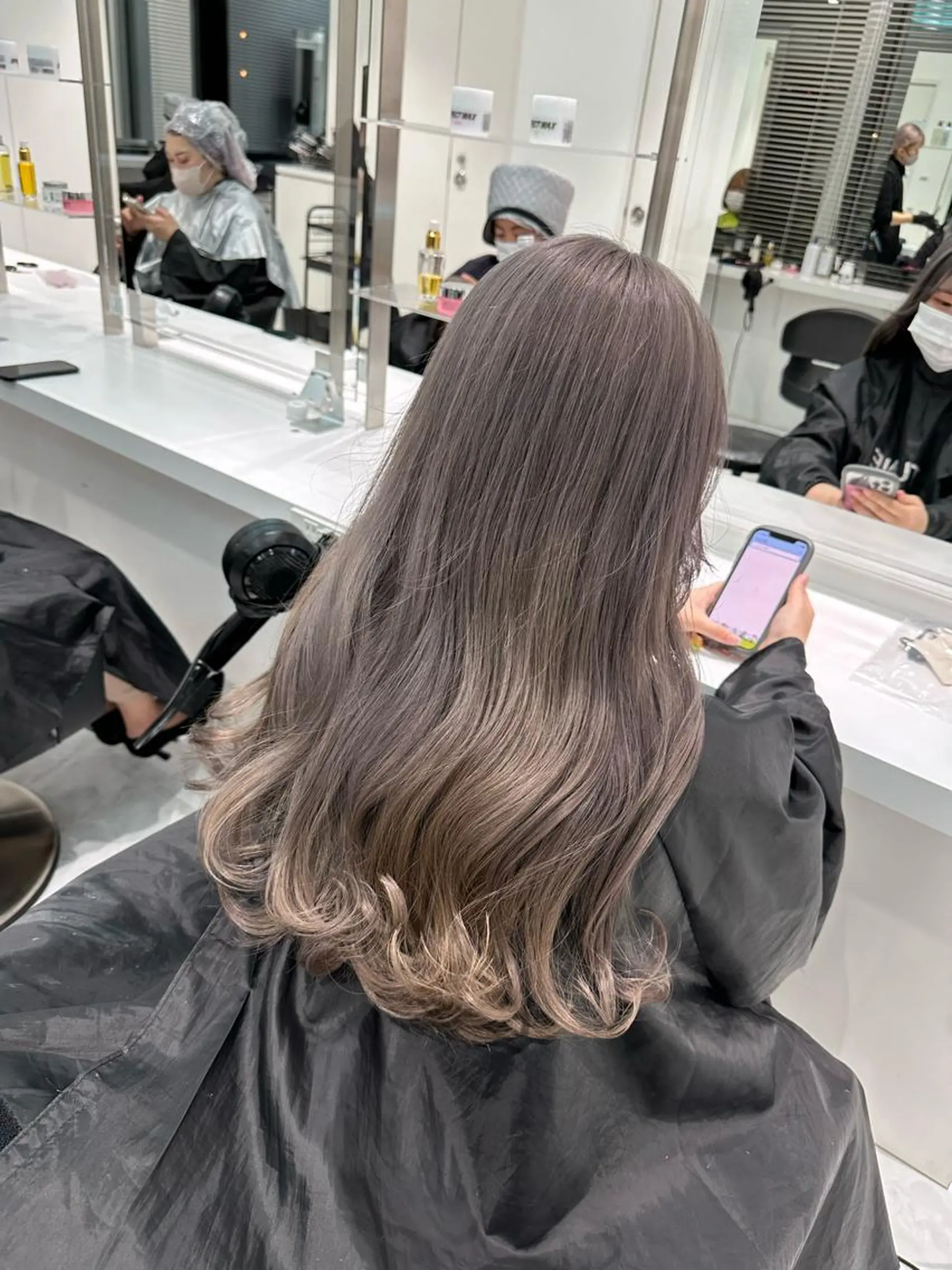 ミディアム カラー ヘアカラー トリートメント ♡上品韓国髪♡ブラ ウン/SAYATOのヘアスタイル