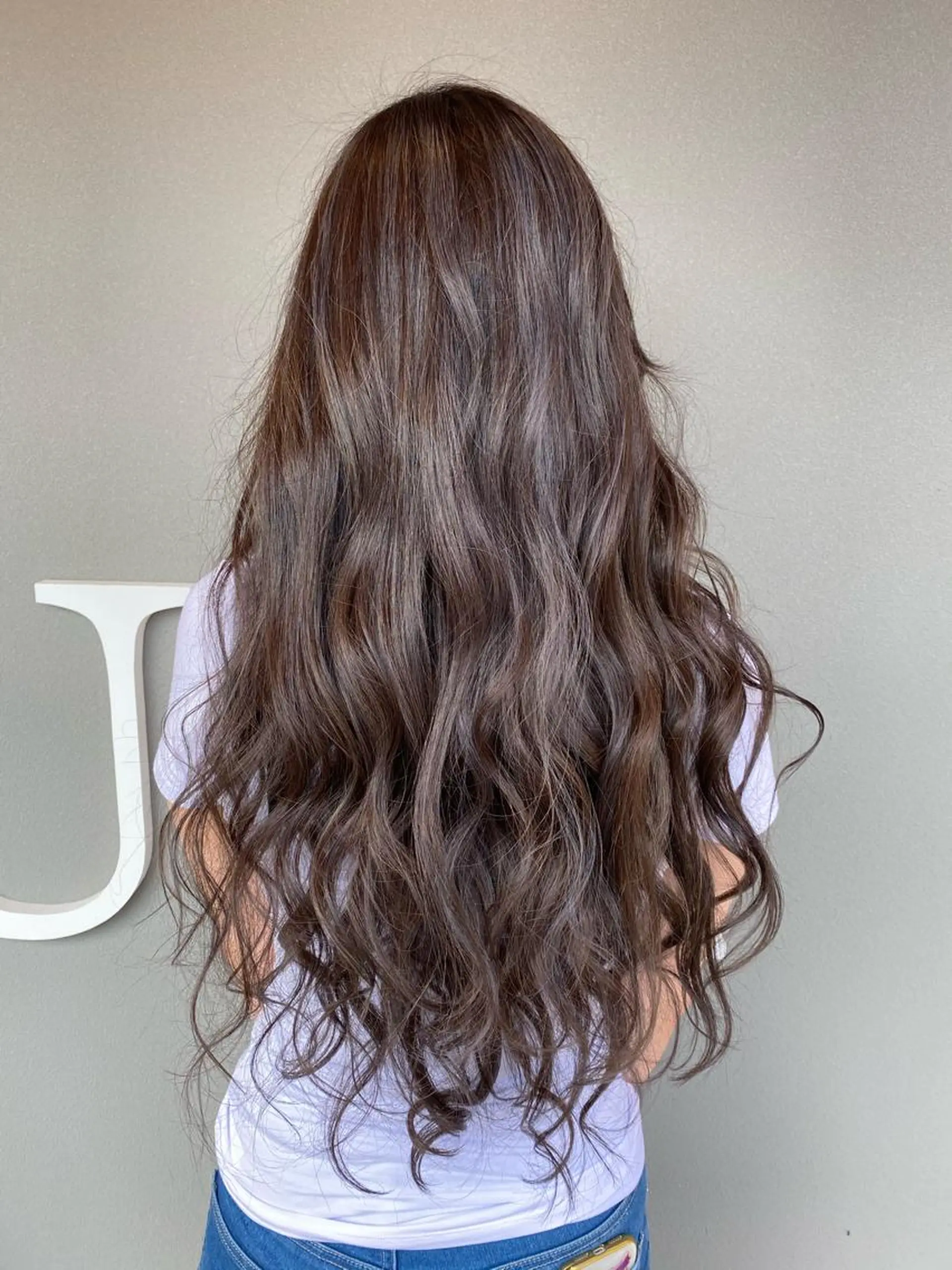 ロング ヘアカラー トリートメント 平田 広大のヘアスタイル