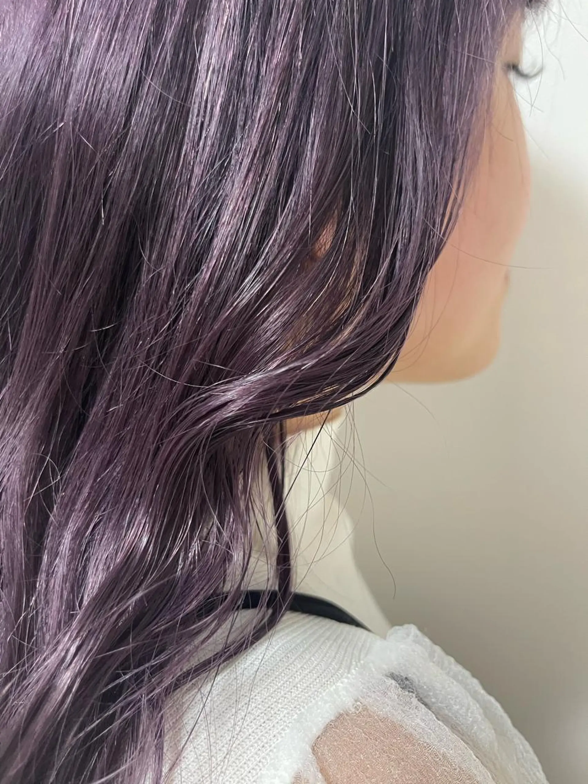 ロング カラー ラベンダーカラー パープルカラー 🌱ONE003🌱 原田涼香のヘアスタイル