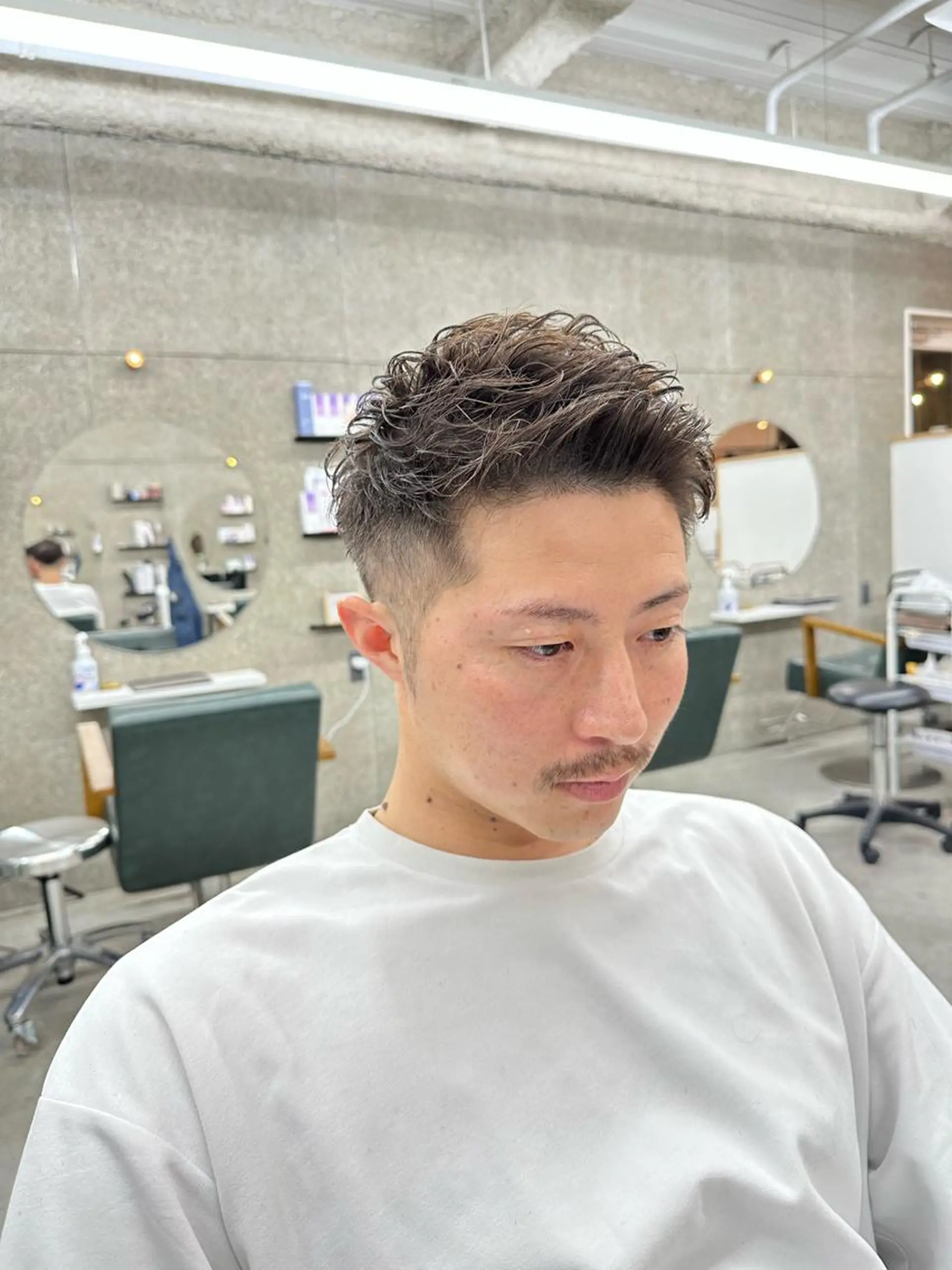 パーマ メンズ カット パーマ 八谷 将平のヘアスタイル