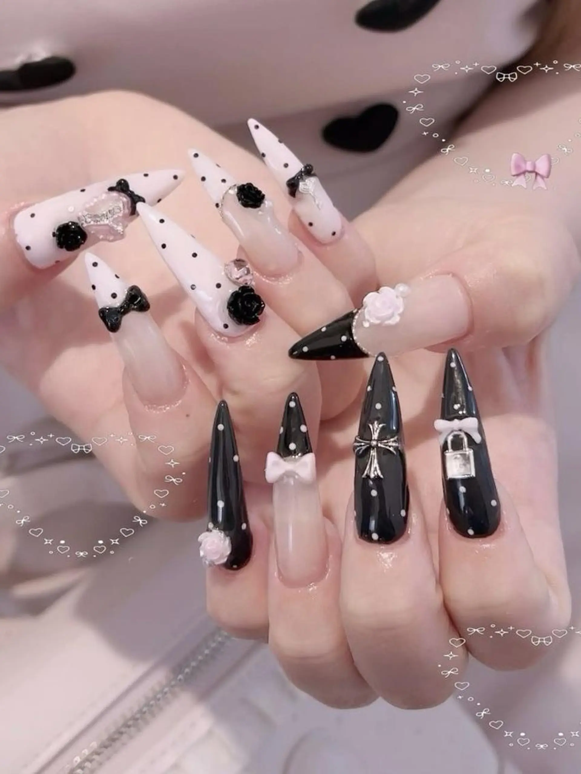 ネイル 長さ出し フレンチネイル グラデーション 卒業式 マグネットネイル ハンドネイル MIHANA NAILのネイルデザイン