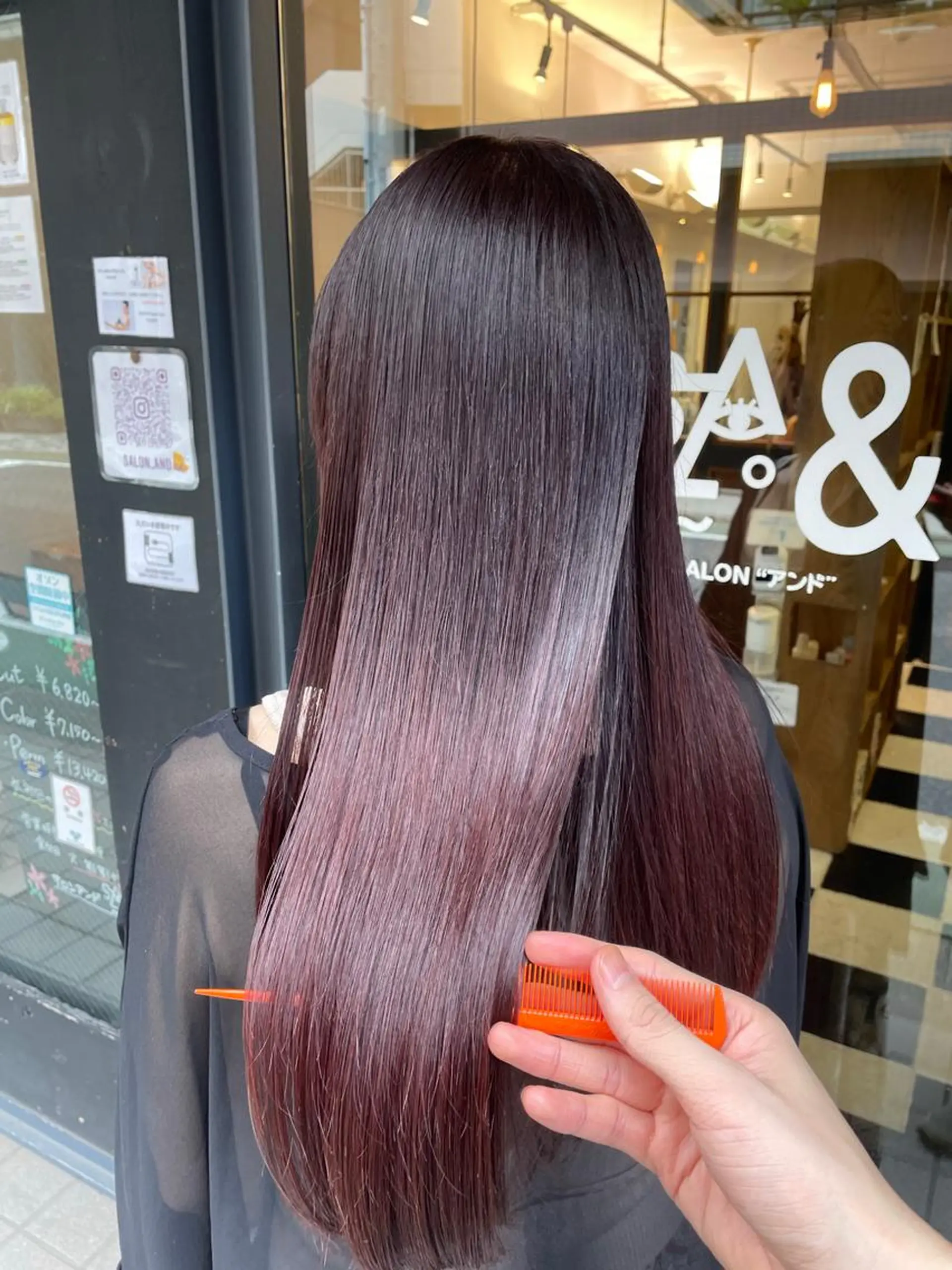 ロング カラー 透明感カラー 髪質改善 トリートメント 酸熱トリートメント ヘアカラー トリートメント 川上拓真 ✂︎学芸大学のヘアスタイル