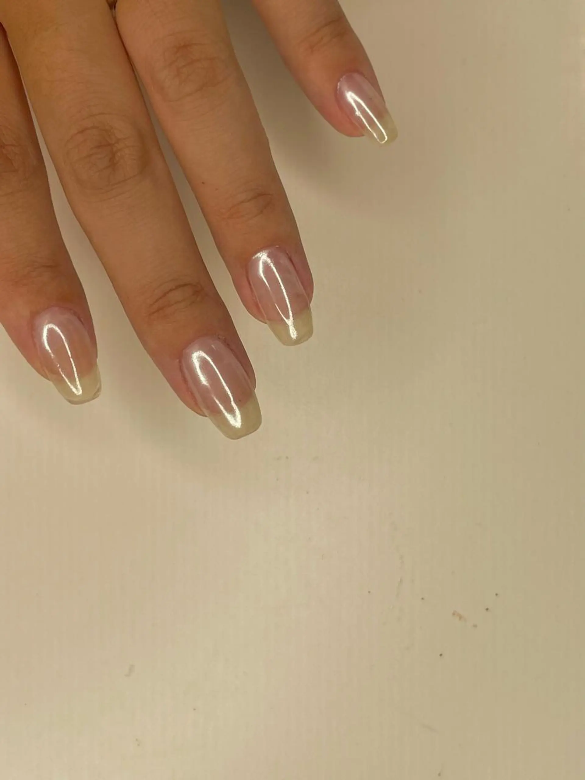 ネイル オーロラネイル クリアネイル ハンドネイル フットネイル ハンドケア Ri-e's nailのネイルデザイン