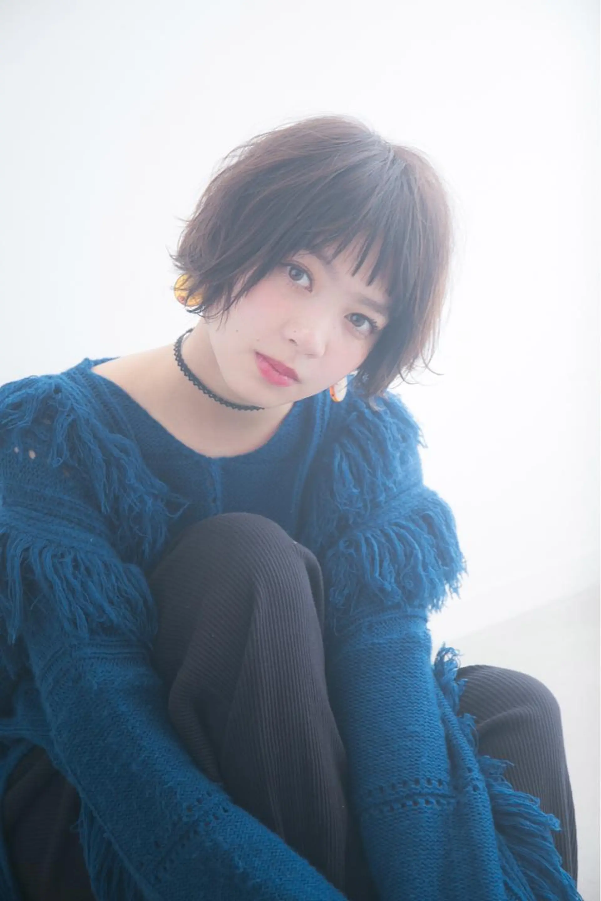 ショート カラー パーマ 羽田 ひろむのヘアスタイル