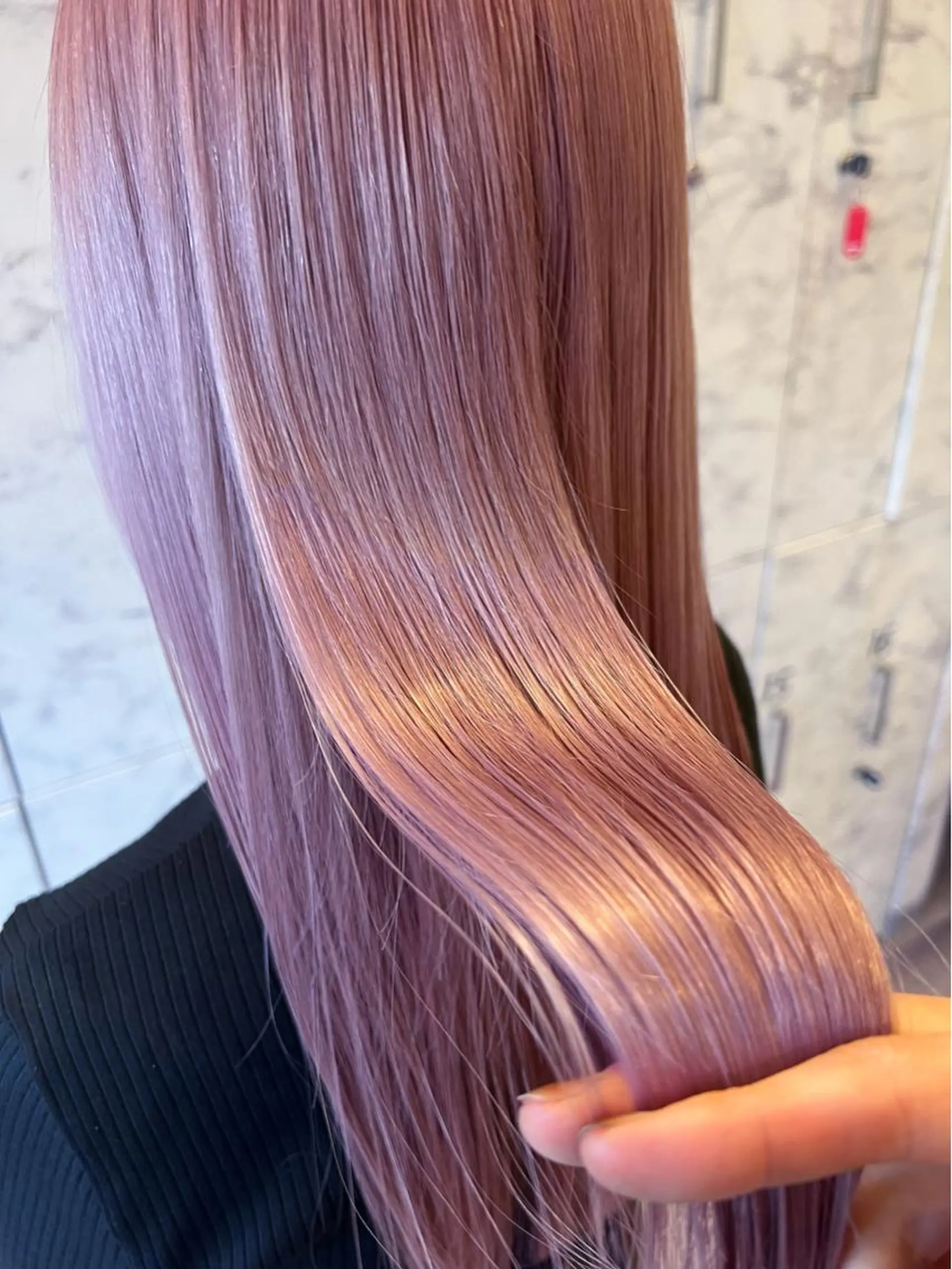 ロング カラー ヘアカラー トリートメント 原田 英希のヘアスタイル