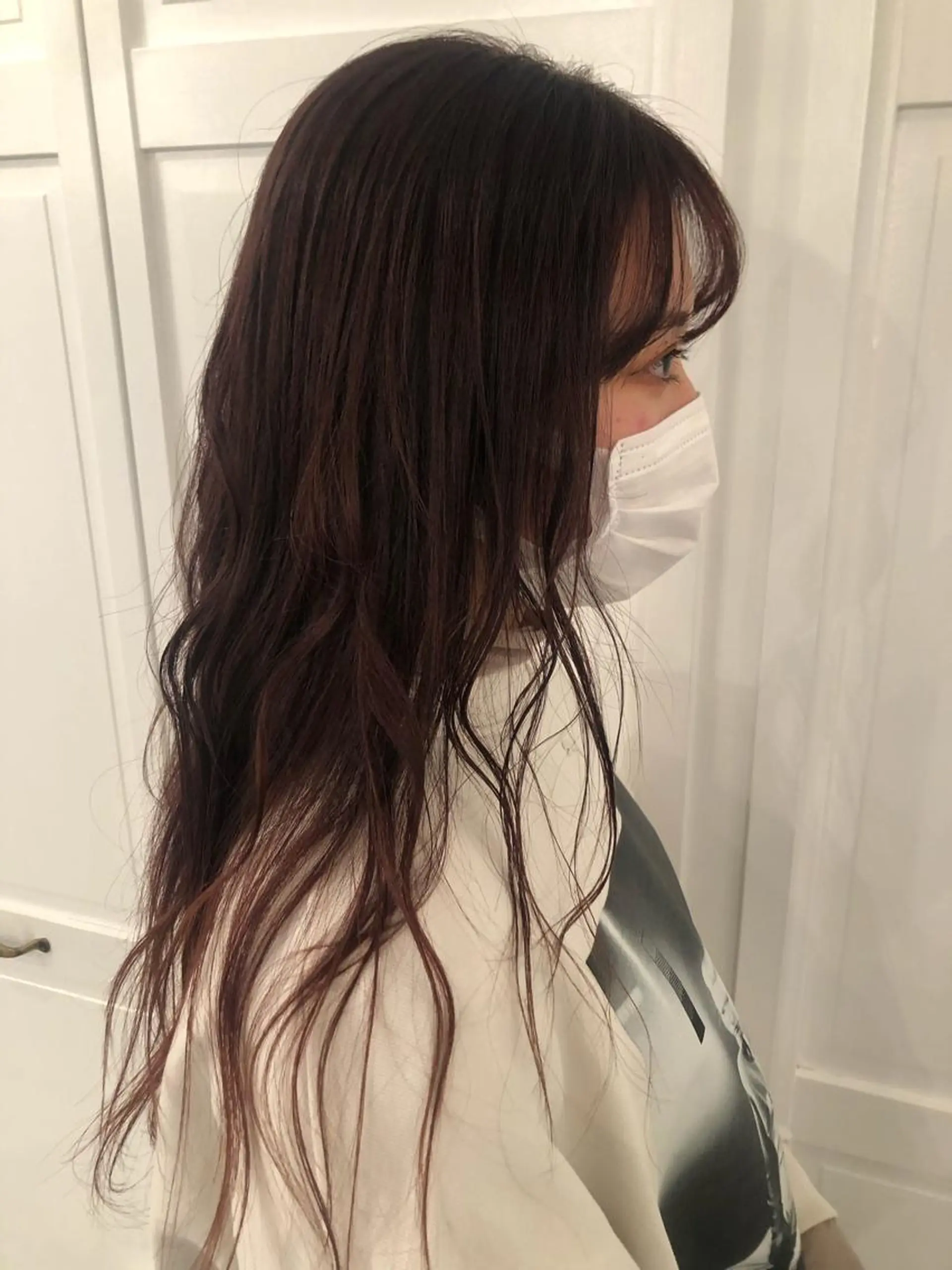 カラー ブリーチカラー🎀 韓国風/寺門美優のヘアスタイル