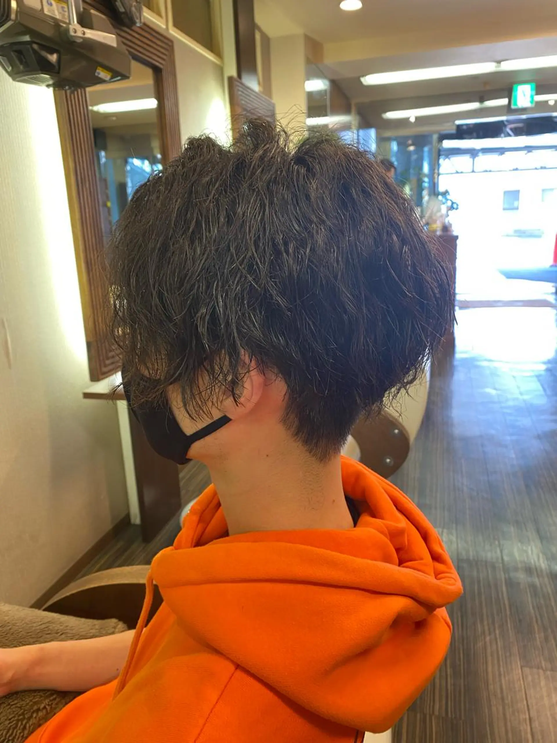 ミディアム パーマ ヘアアレンジ メンズ 加藤 瑠美のヘアスタイル