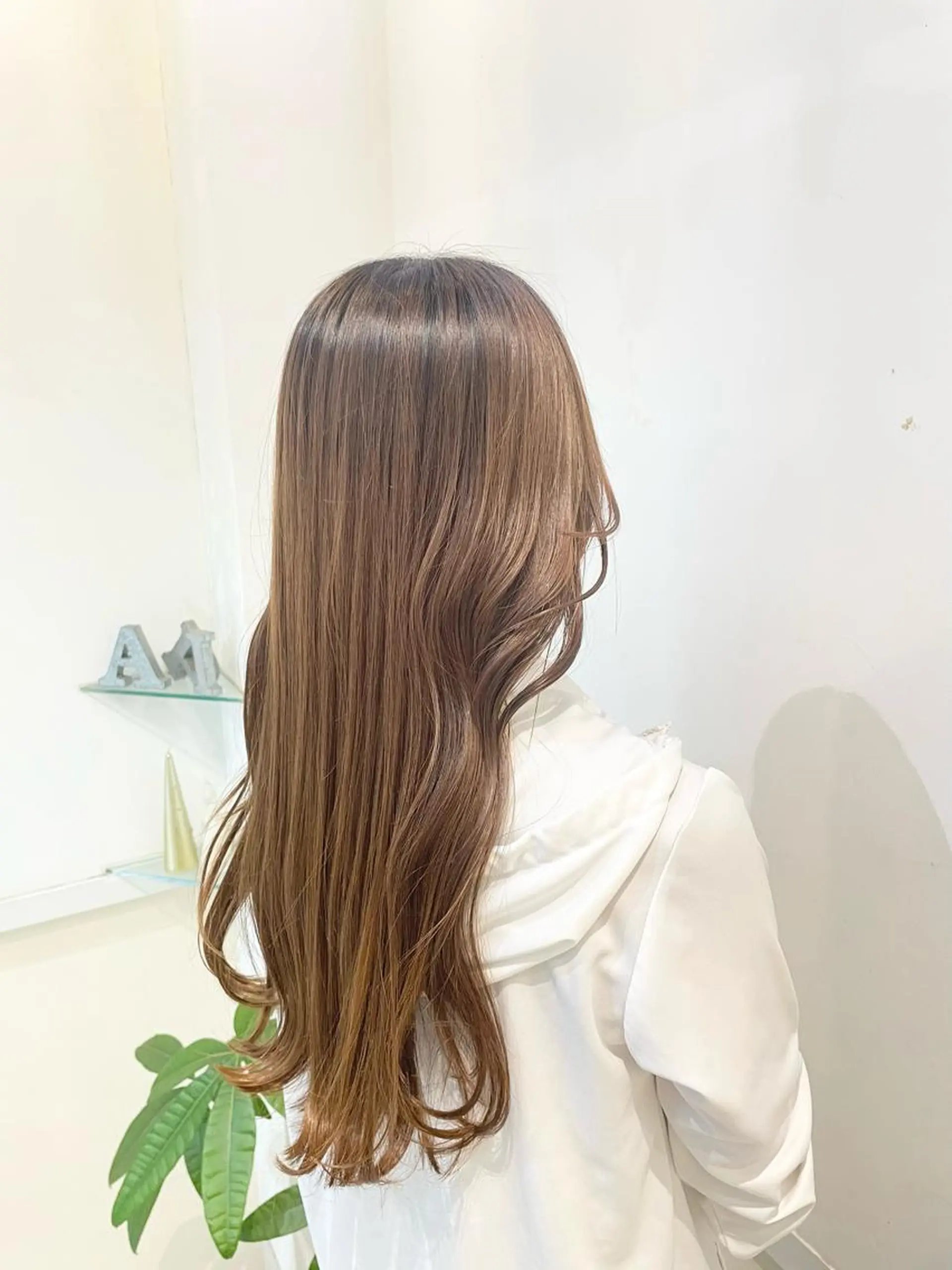 ロング ヘアカラー トリートメント 髪質改善カラー🤍 エクステ✨君島由実子のヘアスタイル