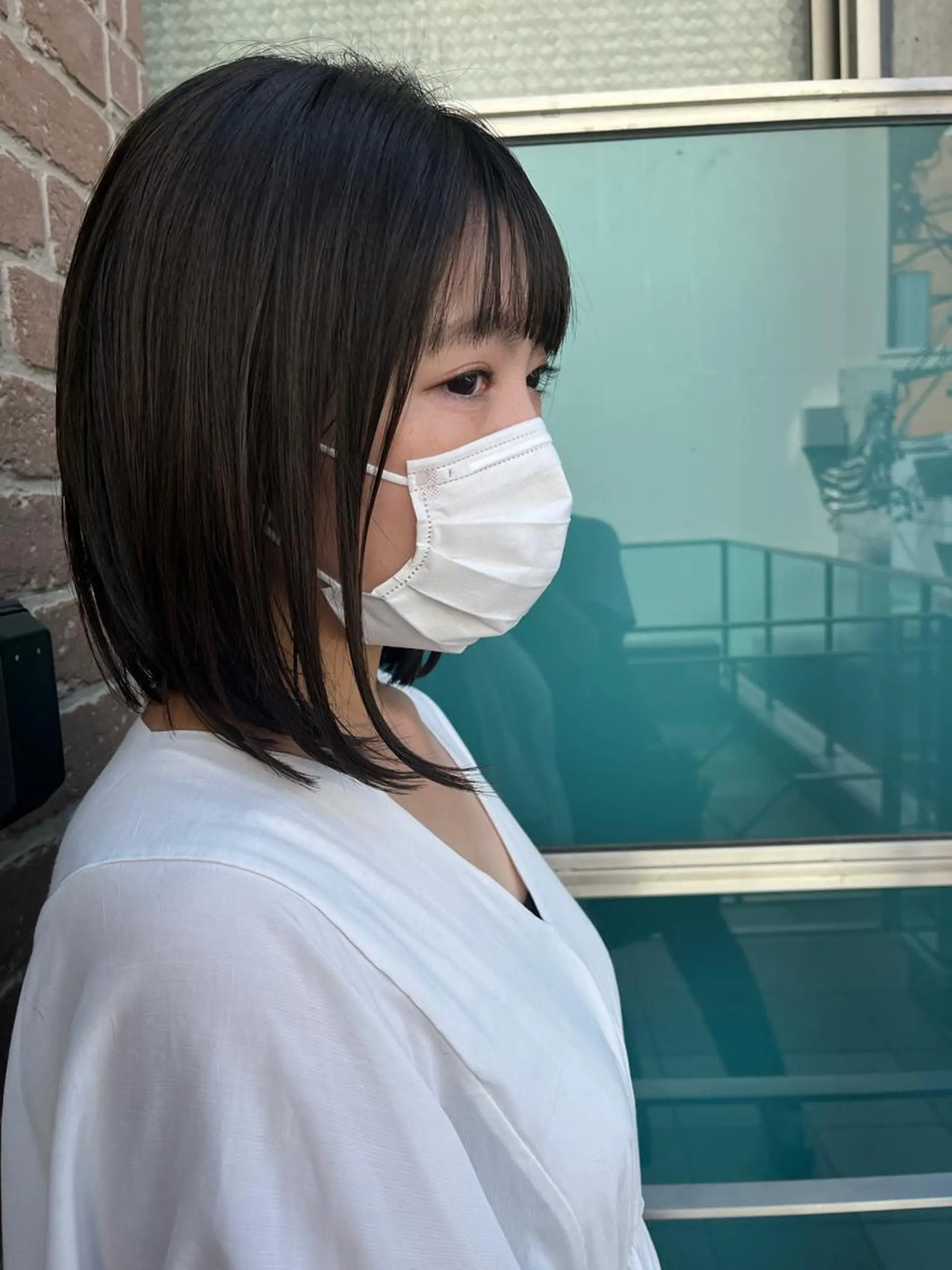 ミディアム カラー パーマ ヘアアレンジ メンズ キッズ ネイル マツエク・マツパ アイブロウ ミディアムパーマ メンズパーマ ブラウンカラー ケアカラー 透明感カラー 久木原 ゆりのヘアスタイル