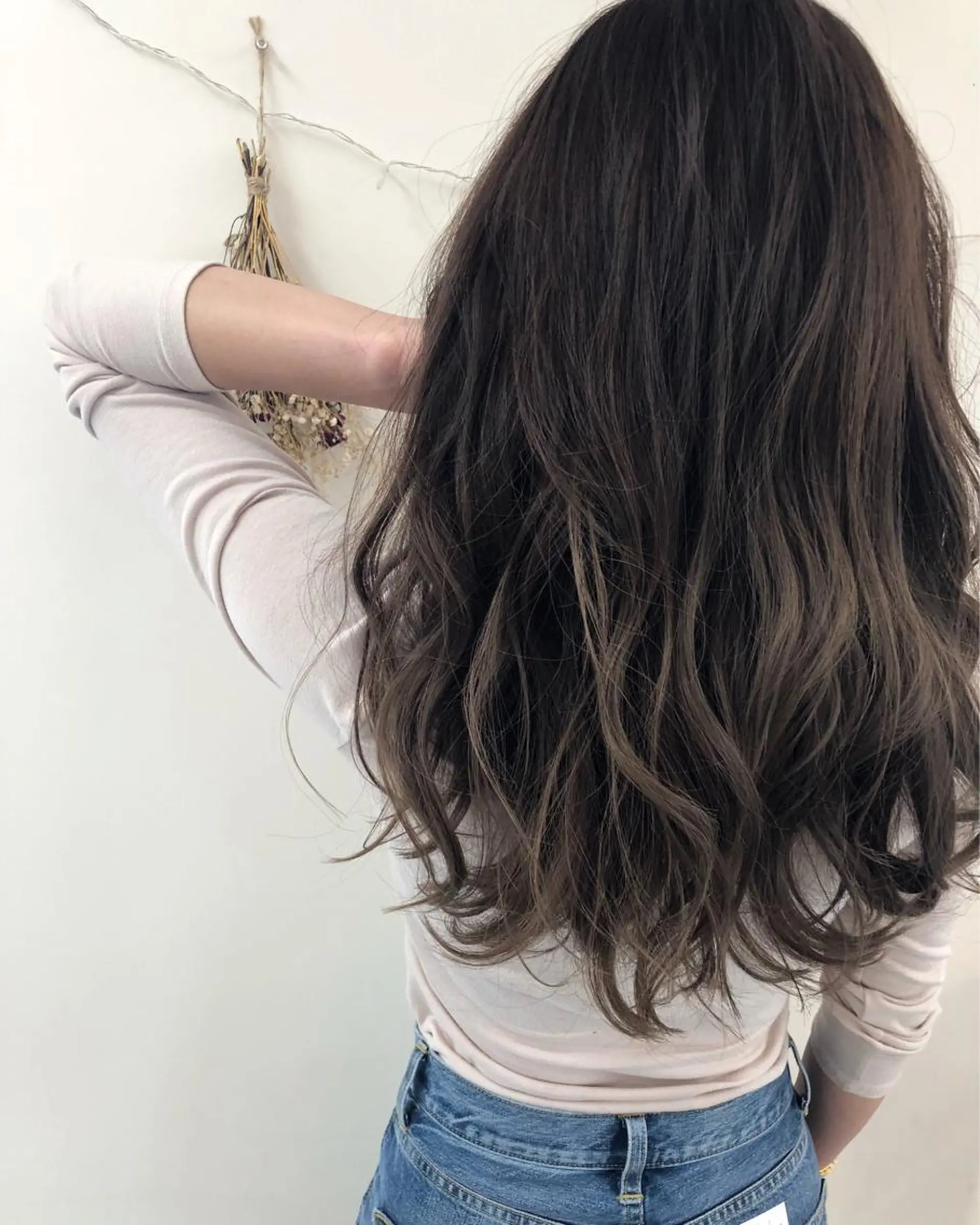 セミロング カラー タナカ タクヤのヘアスタイル