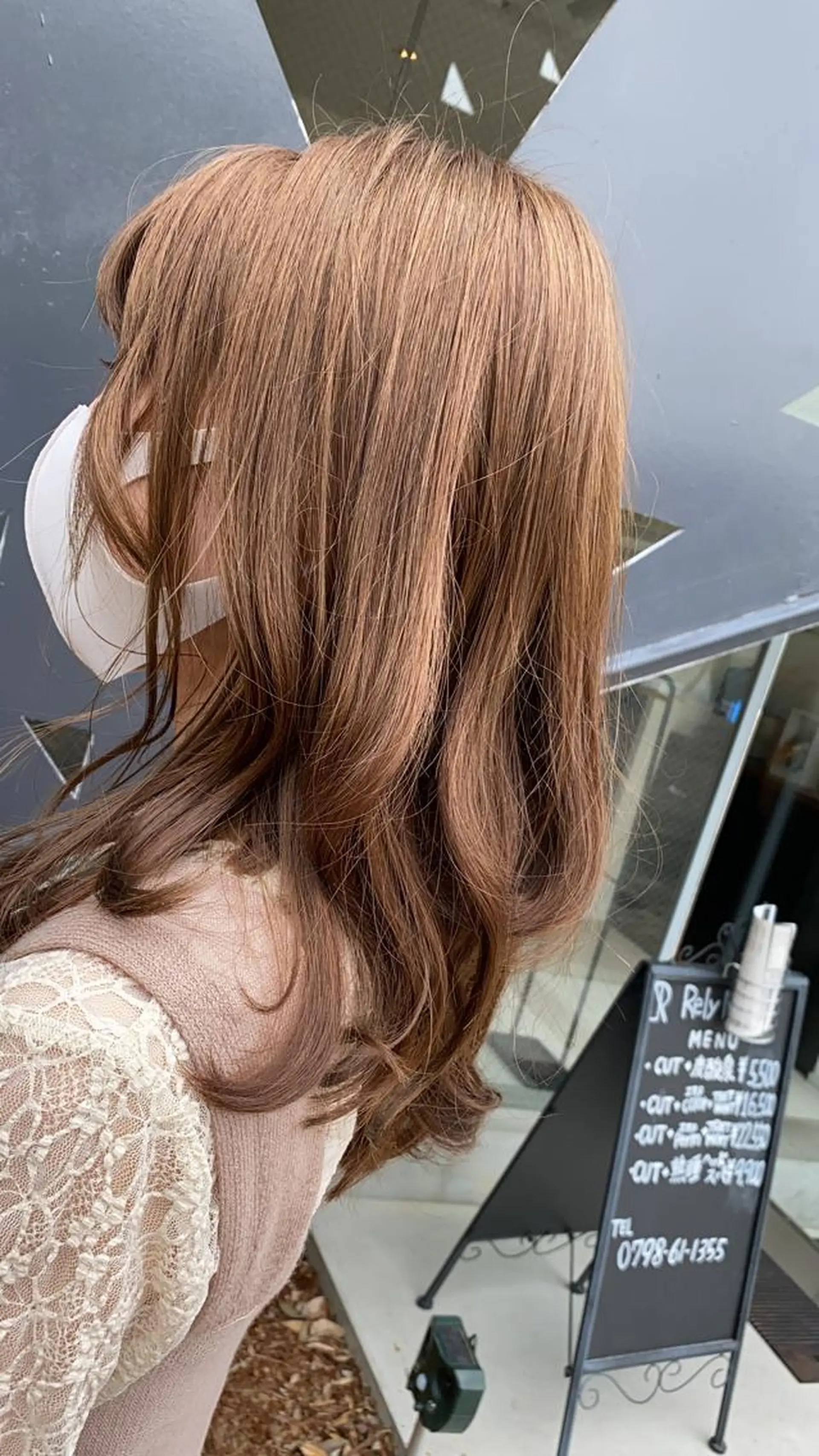 セミロング カラー Rely 美空のヘアスタイル