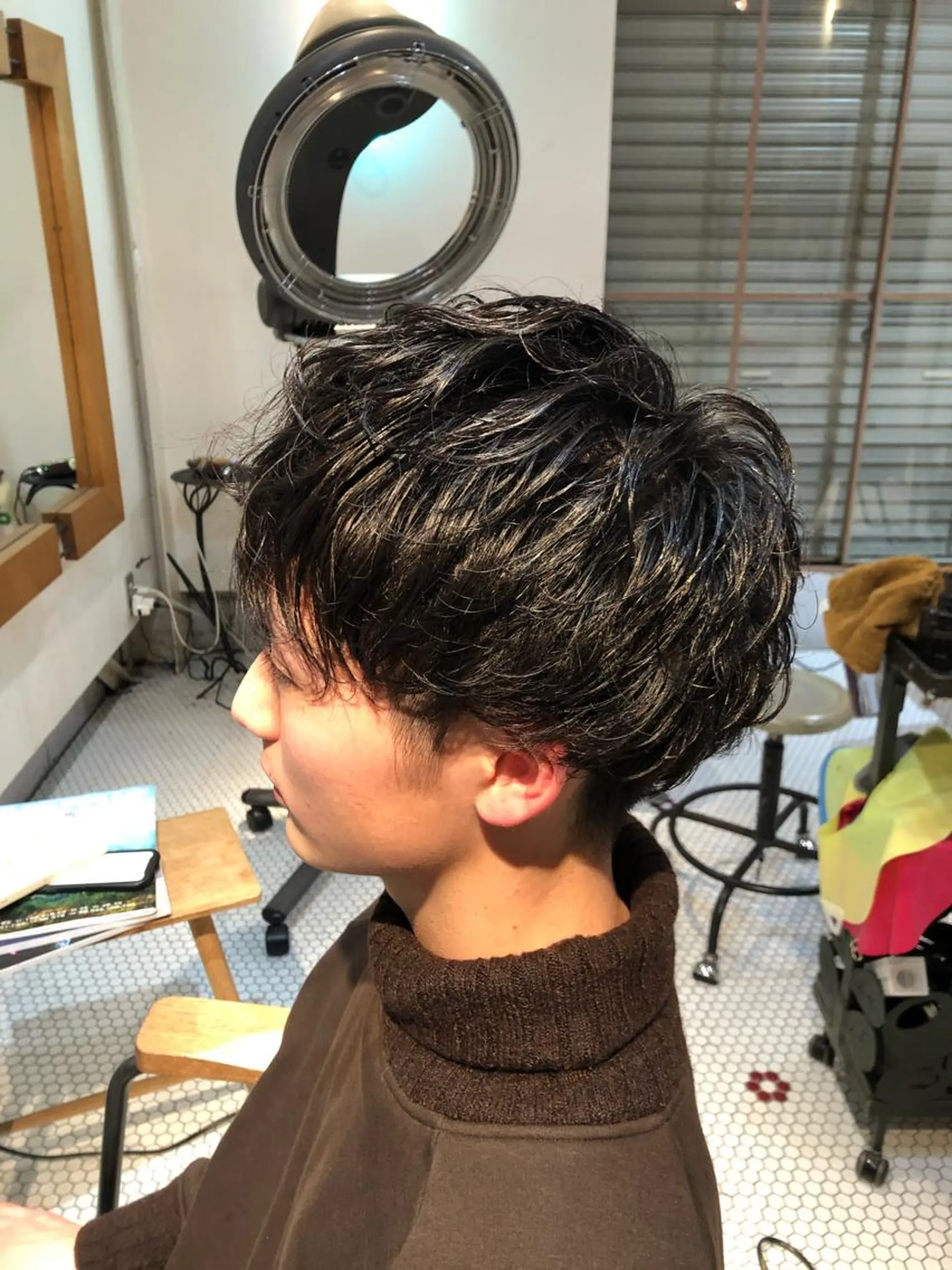 ショート パーマ すみとも るなのヘアスタイル