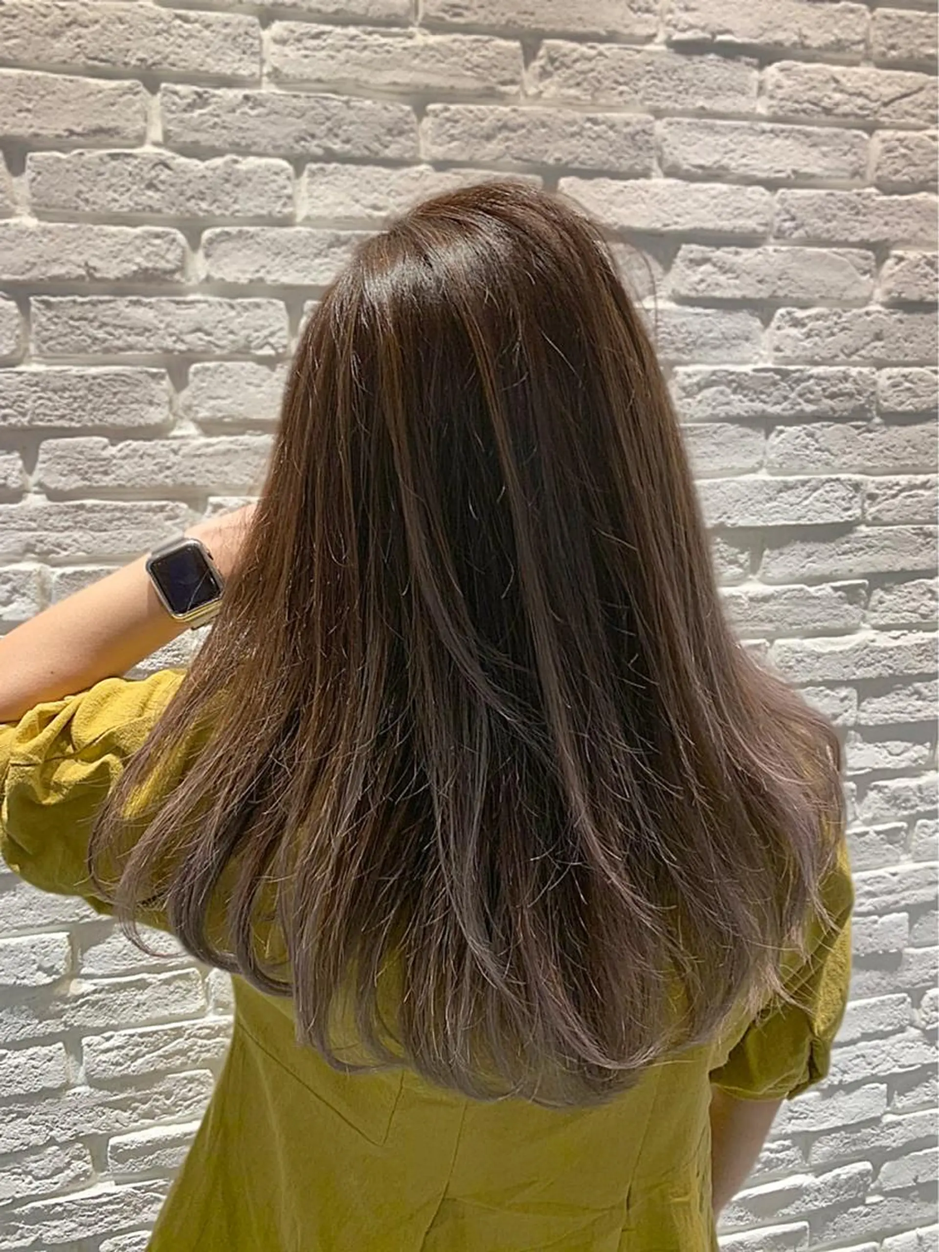 ミディアム ハイライト カット ヘアカラー トリートメント 松村 総のヘアスタイル
