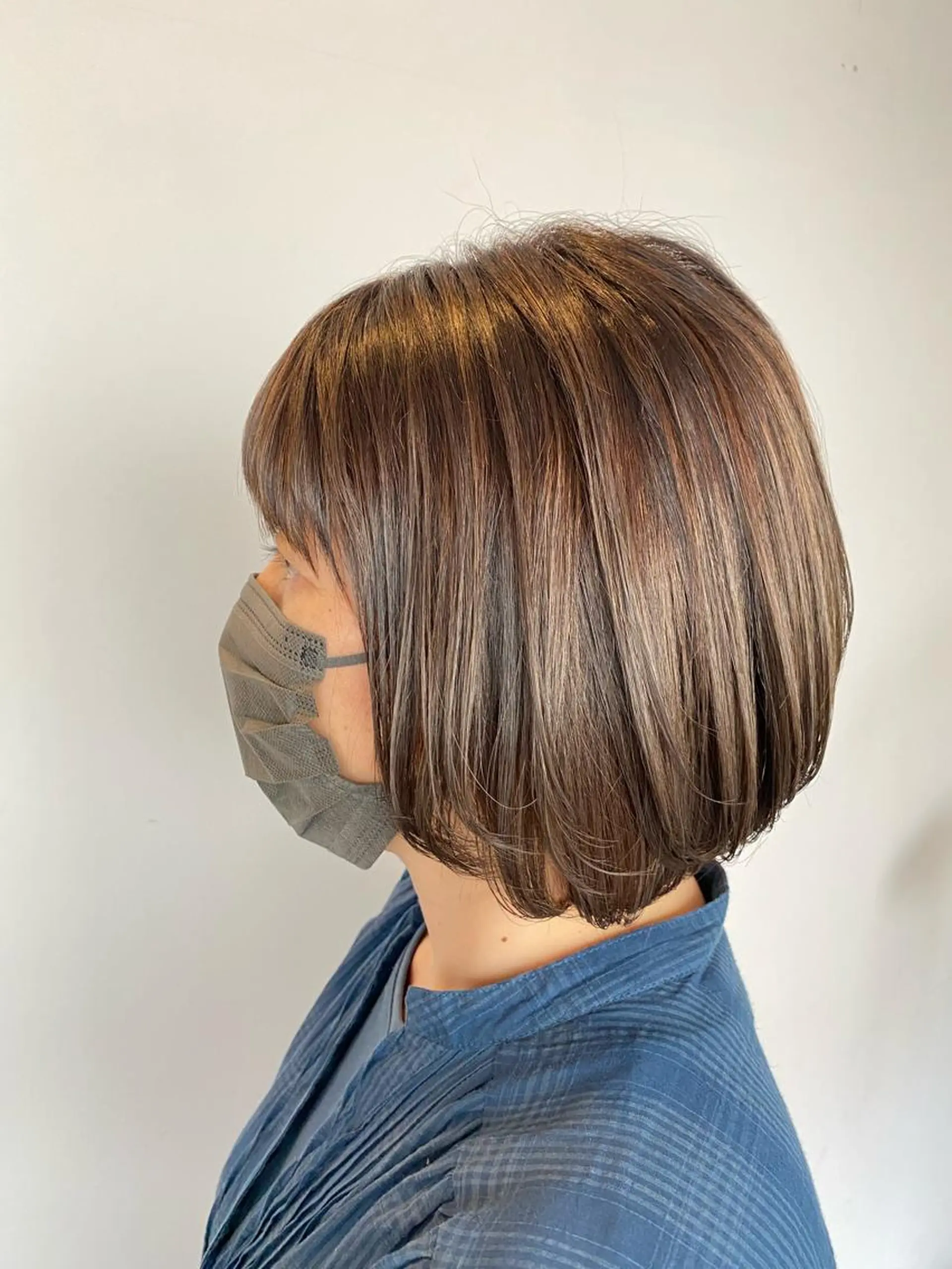 ミディアム 丹野 美樹のヘアスタイル