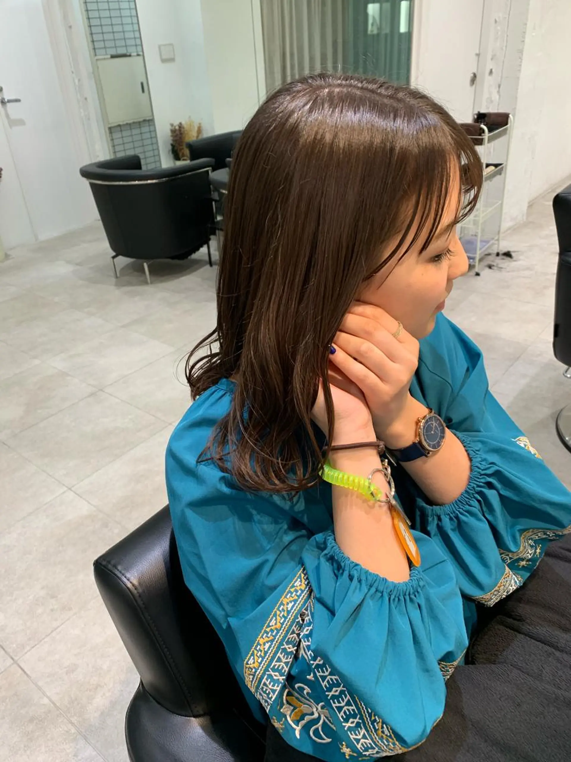 ミディアム ヘアアレンジ 似合わせカット 🫧透明感カラー/ ボブ/小笠原汐海🪽のヘアスタイル