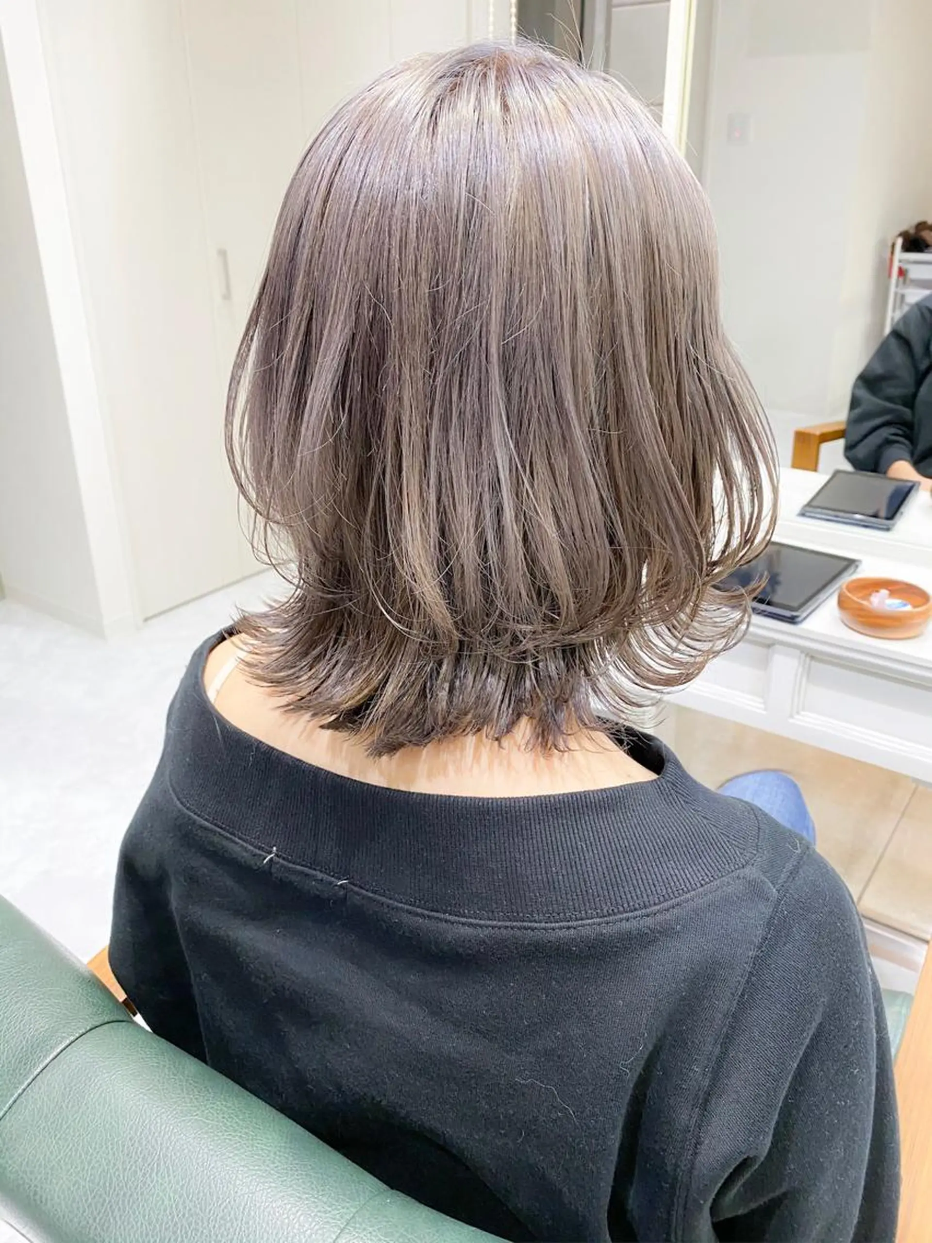 ショート カラー ヘアアレンジ 透明感カラー グレージュ ボブ ウルフカット モテ髪透明感❤️ デイズヘアカラーのヘアスタイル