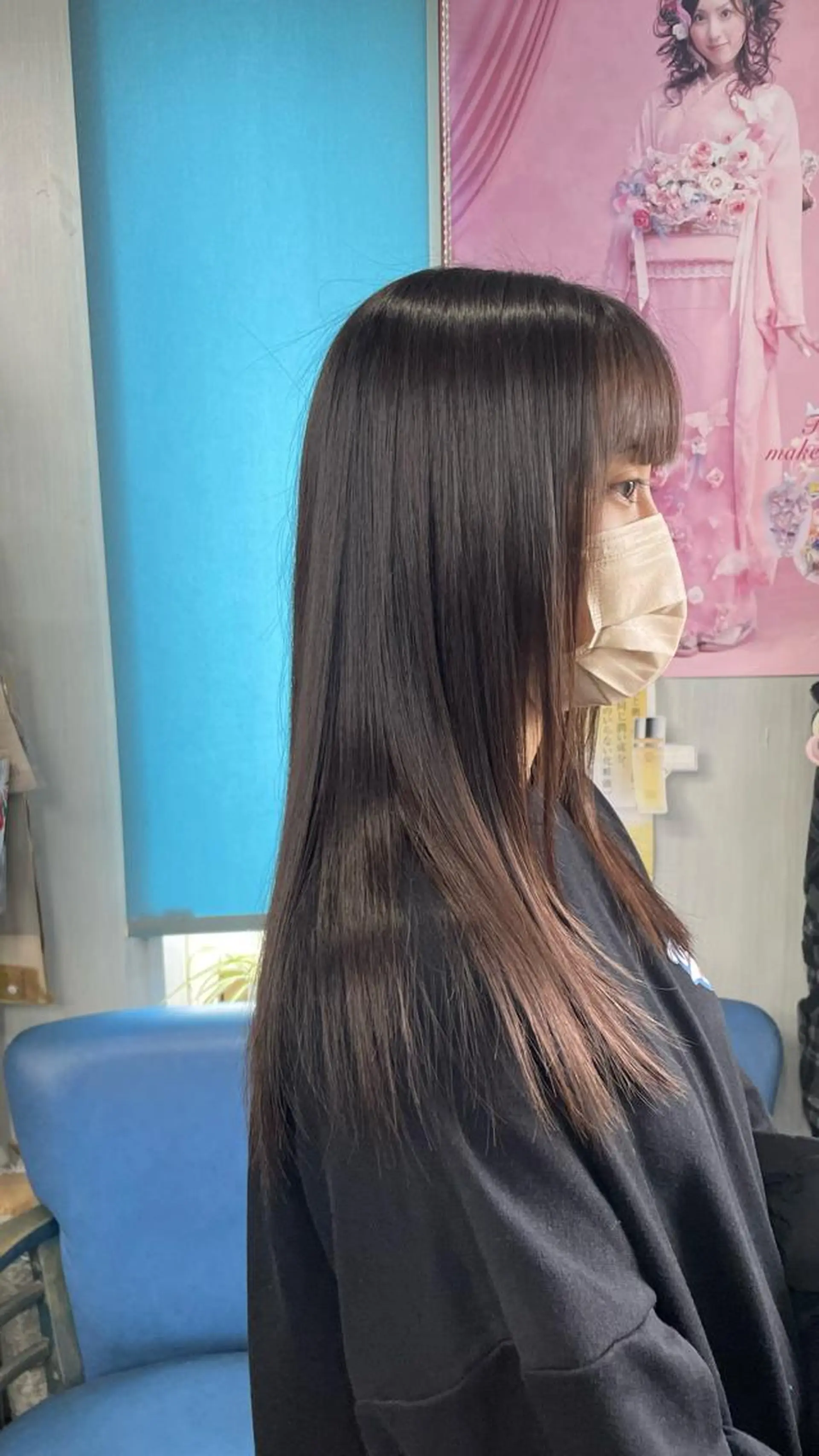 ロング パーマ 美容室 るーじゅ/しいの木台のマツエク・マツパデザイン