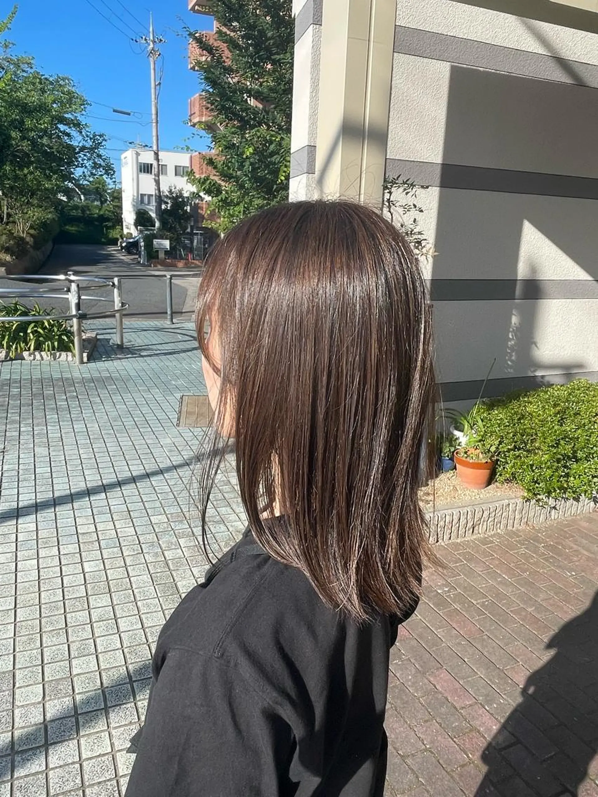 セミロング カラー 吉川 莉央のヘアスタイル