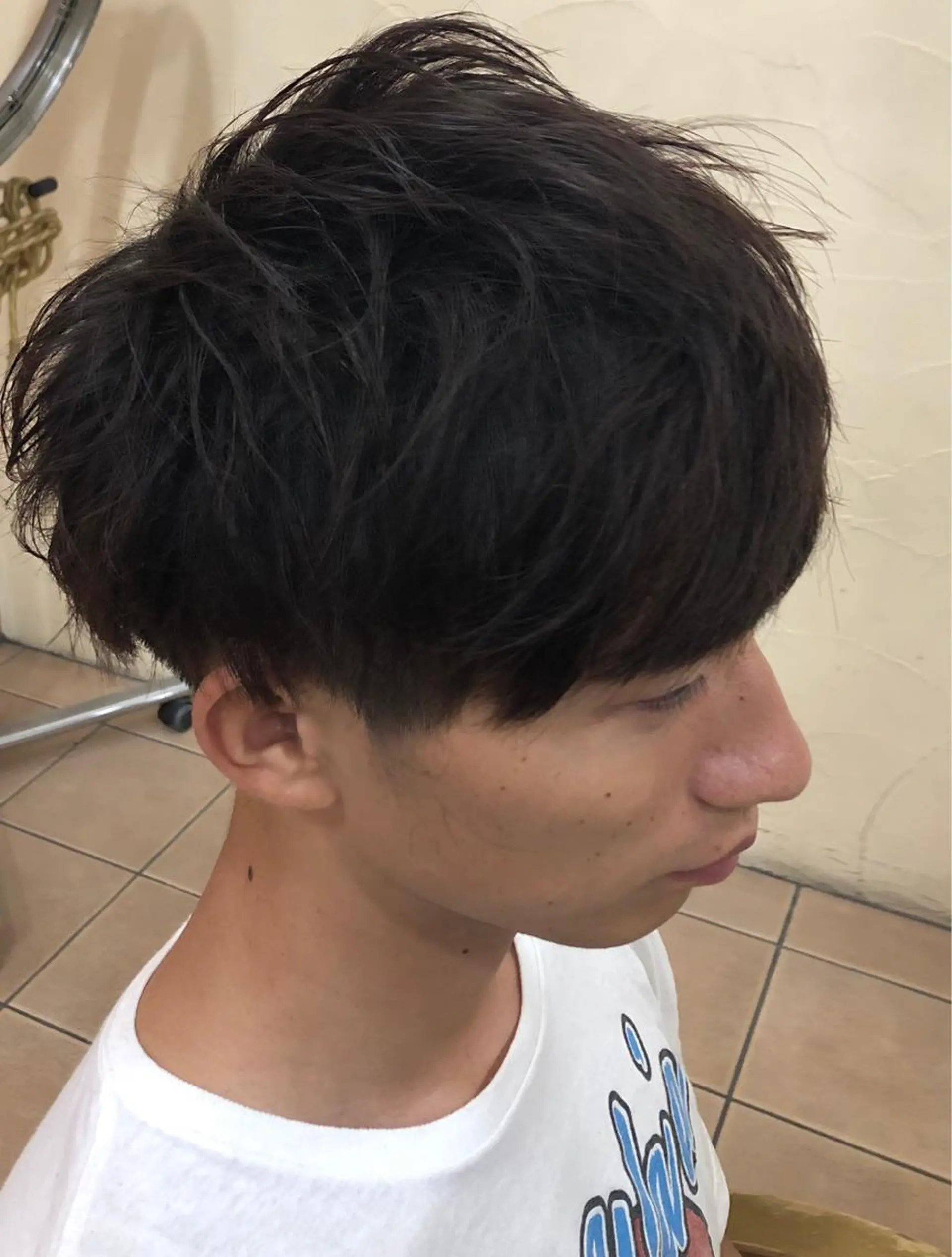 メンズ 地毛風ストレート ⚡️下ノ村柊斗⚡️のヘアスタイル