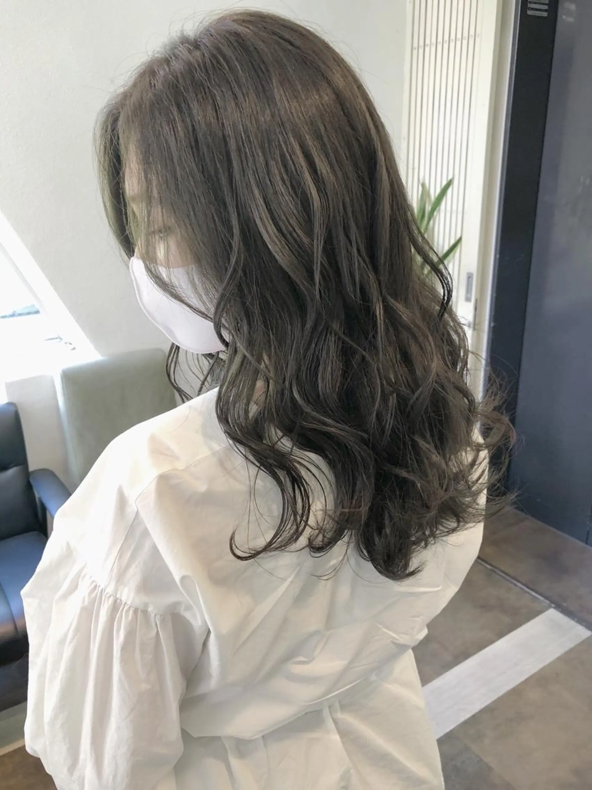 ミディアム カラー オリーブグレー カット ヘアカラー トリートメント GiseL天神カラー 髪質改善/ブリーチのヘアスタイル