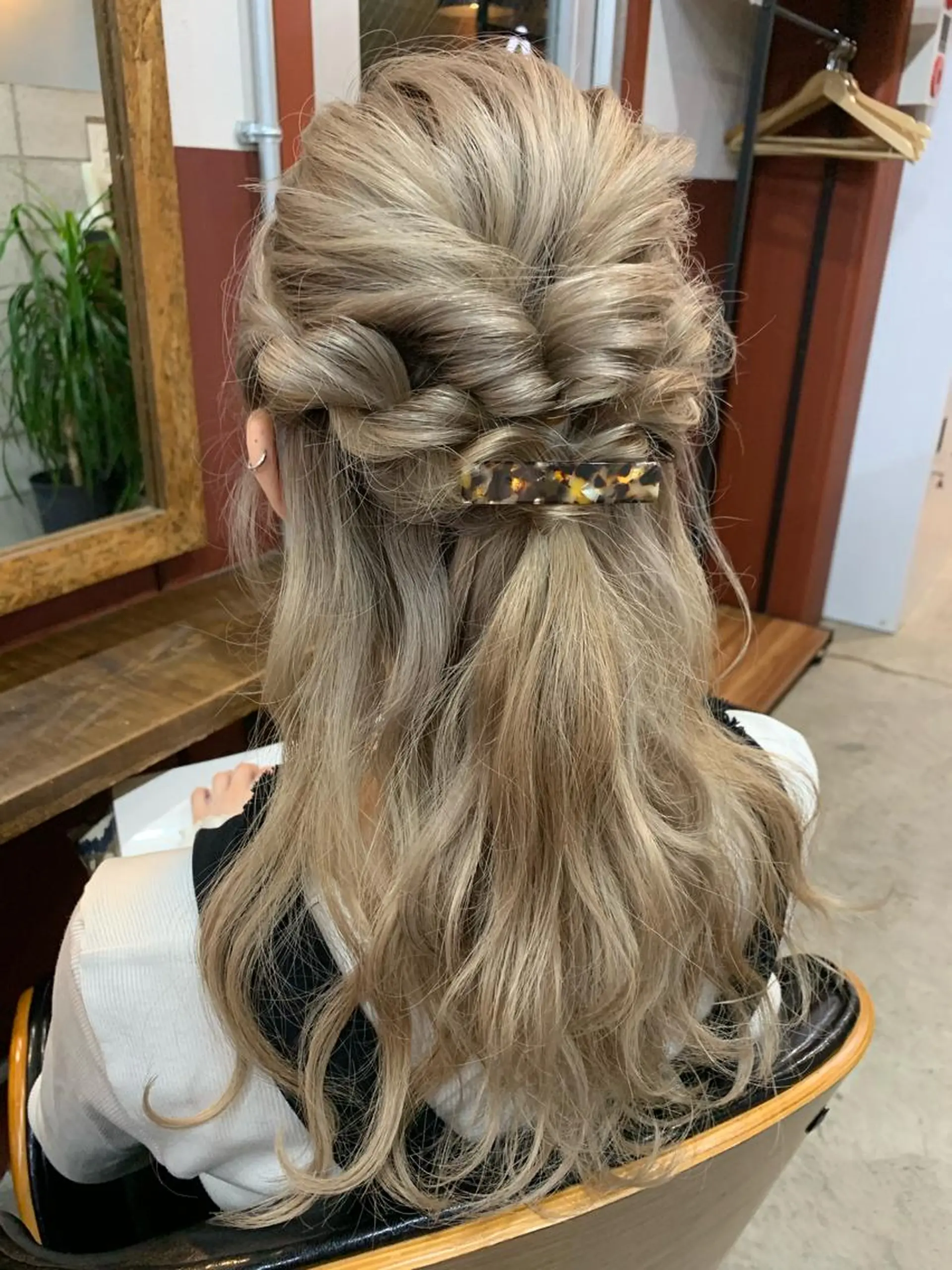 ロング 浴衣 藤本 夢のヘアスタイル