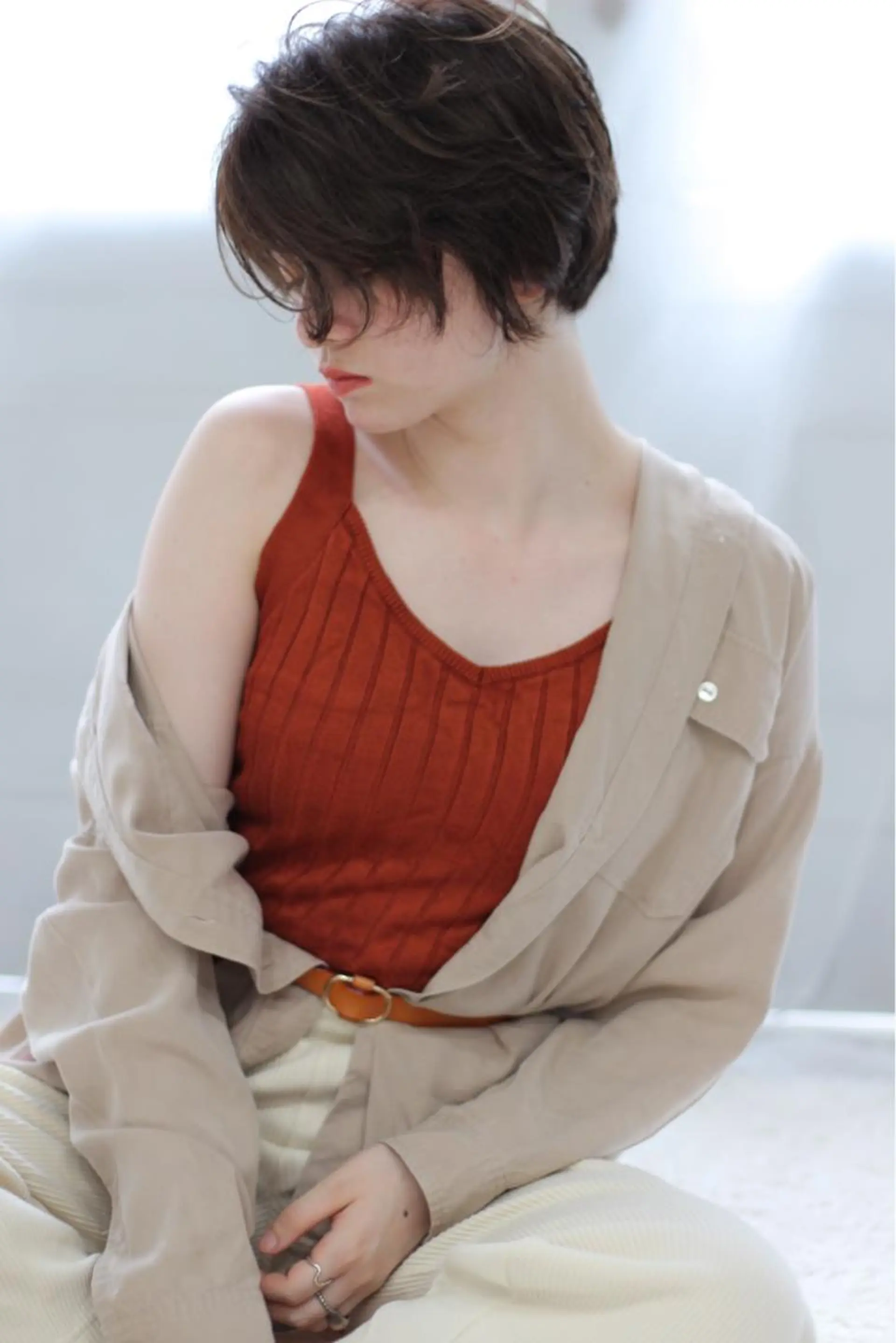 ショート 透明感カラー│ レイヤーヘア中居美樹のヘアスタイル