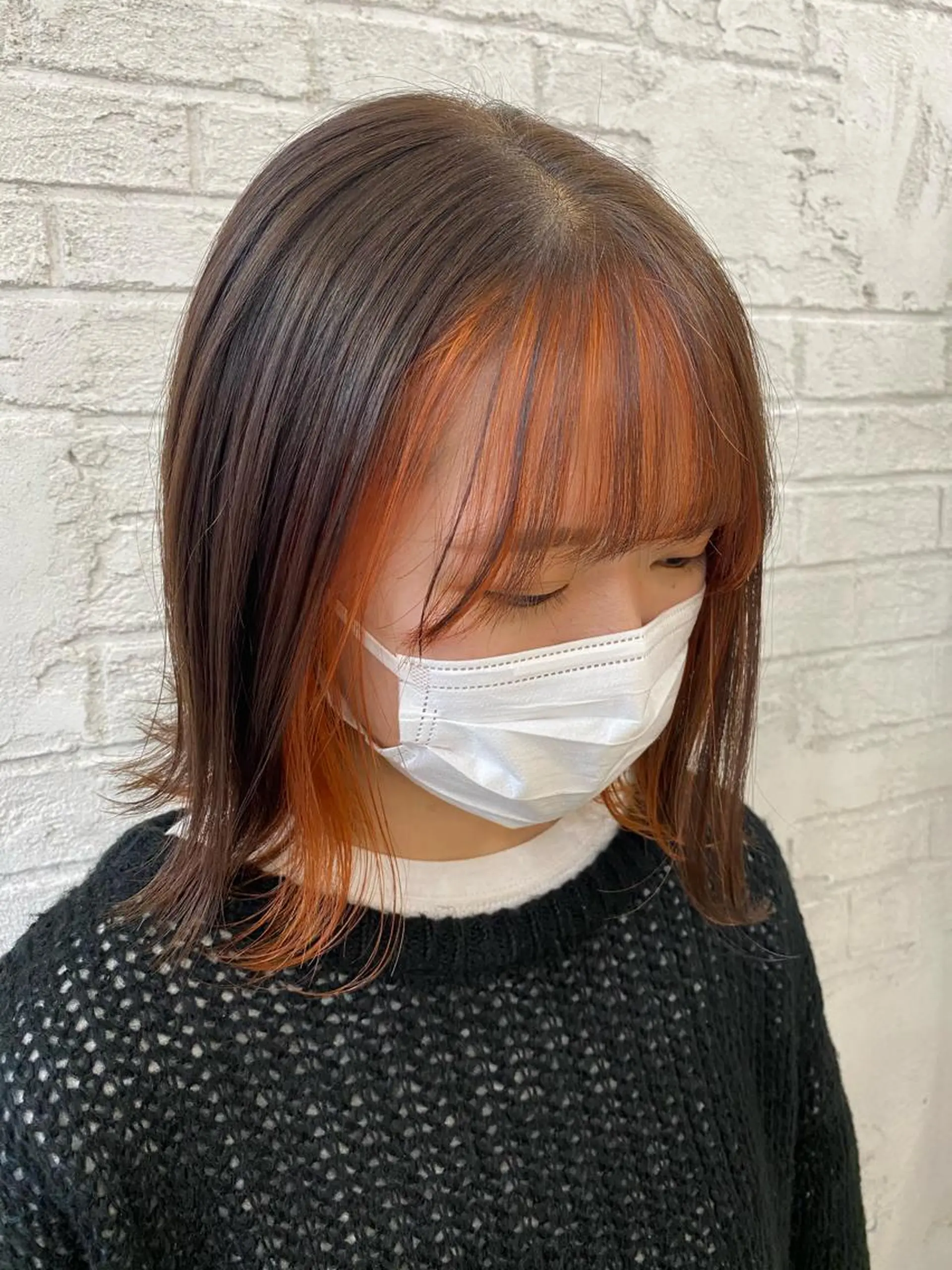 ショート カラー インナーカラー 顔周りカット 池袋/韓国レイヤー 💗🐇amiのヘアスタイル