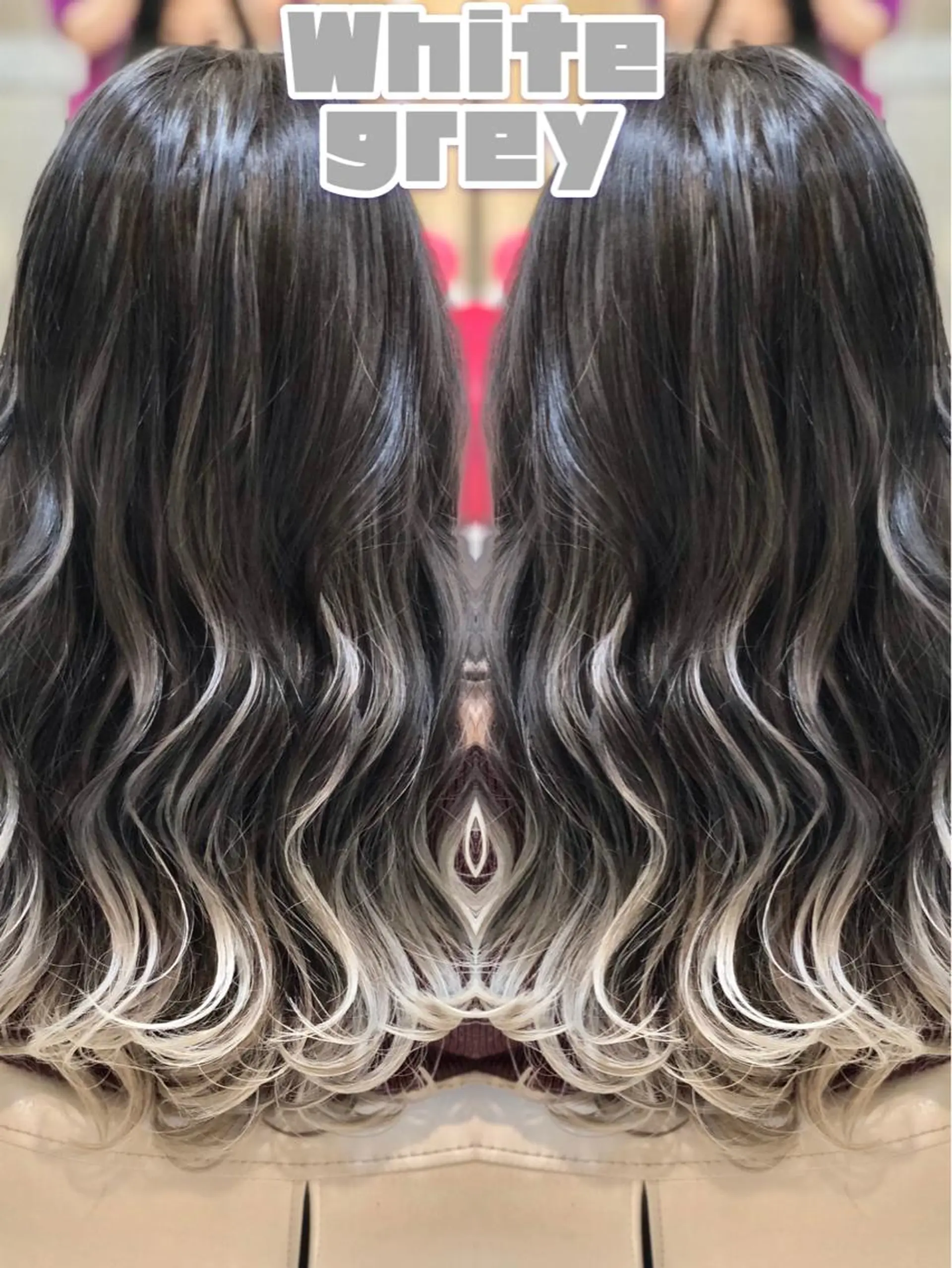 ロング カラー ブリーチ ケアブリーチ デザインカラー イルミナカラー 永島 桜のヘアスタイル