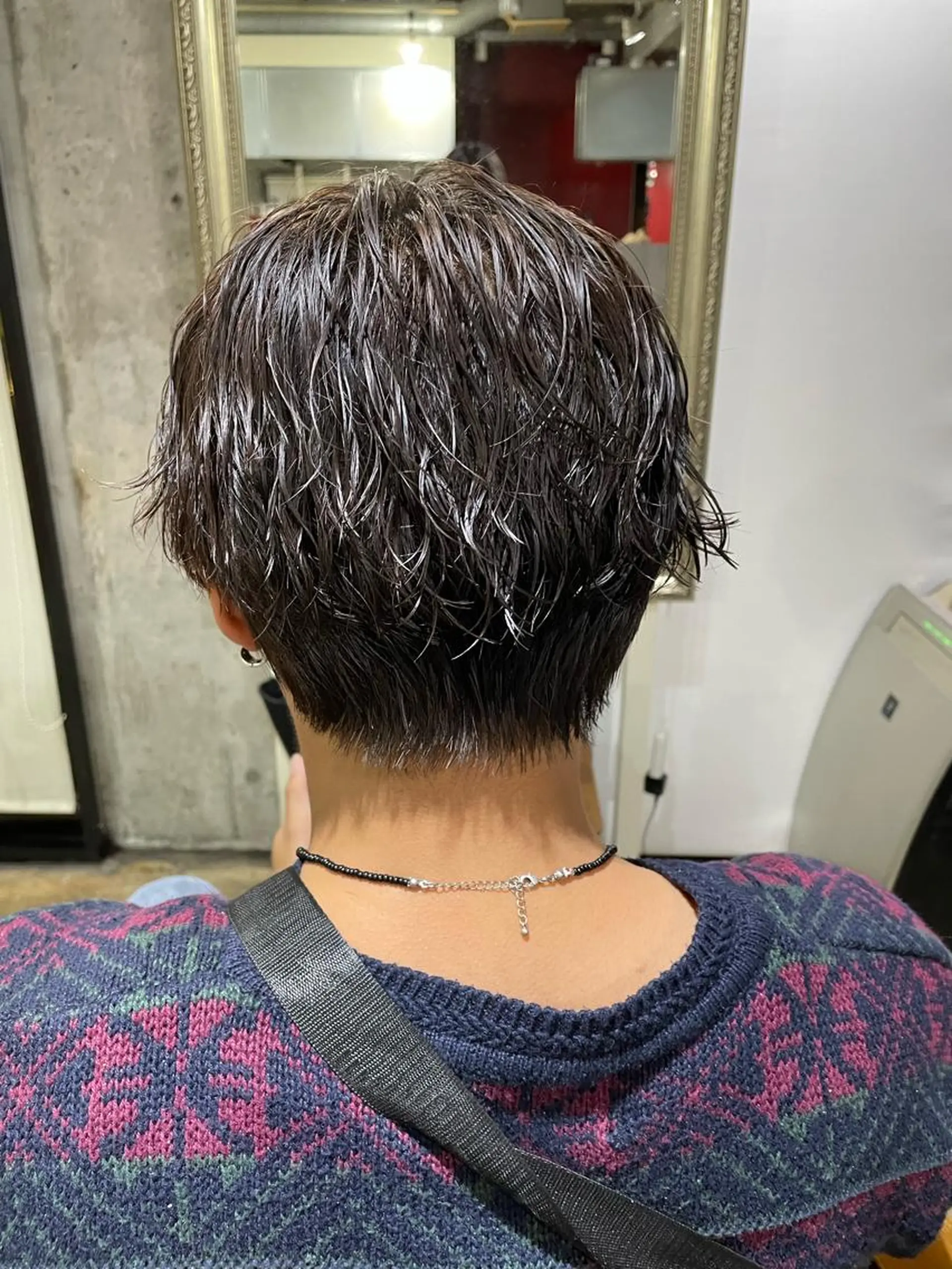 ショート 🔥コテ巻き風 ボブパーマ🔥のヘアスタイル