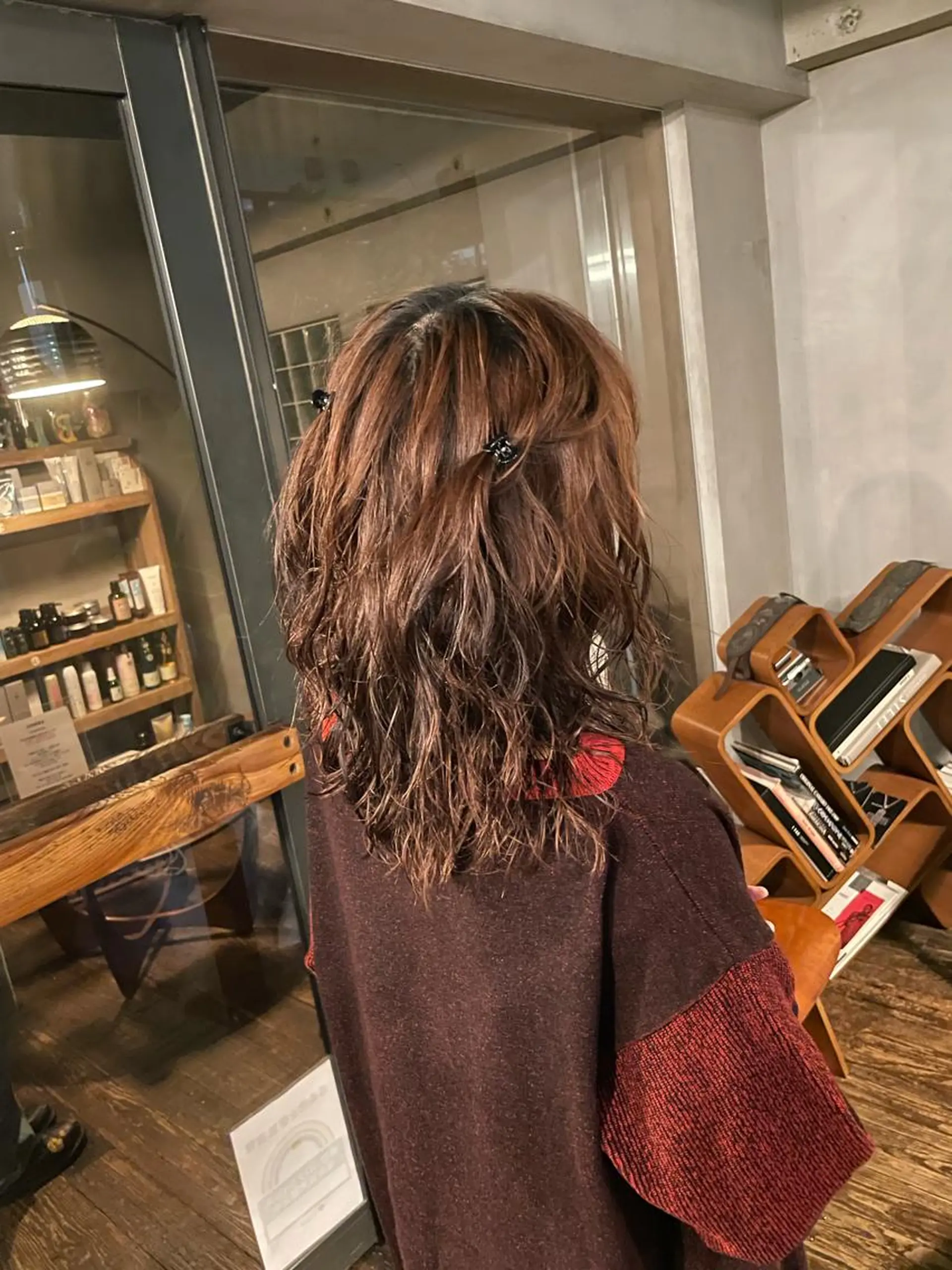 ミディアム パーマ ミディアムパーマ 國井 廉のヘアスタイル