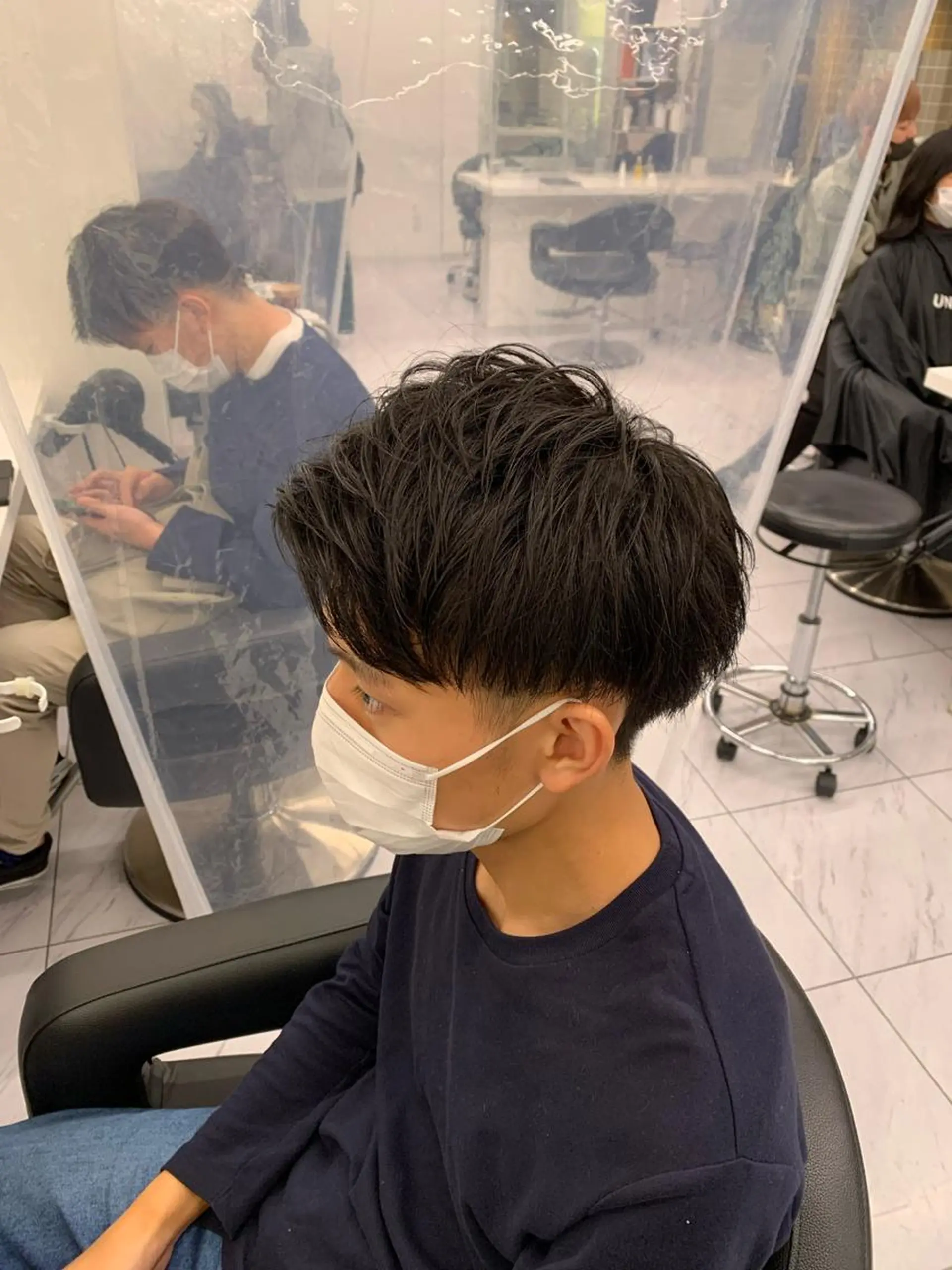 ショート カラー パーマ メンズ メンズパーマ特化 TAIGAのヘアスタイル