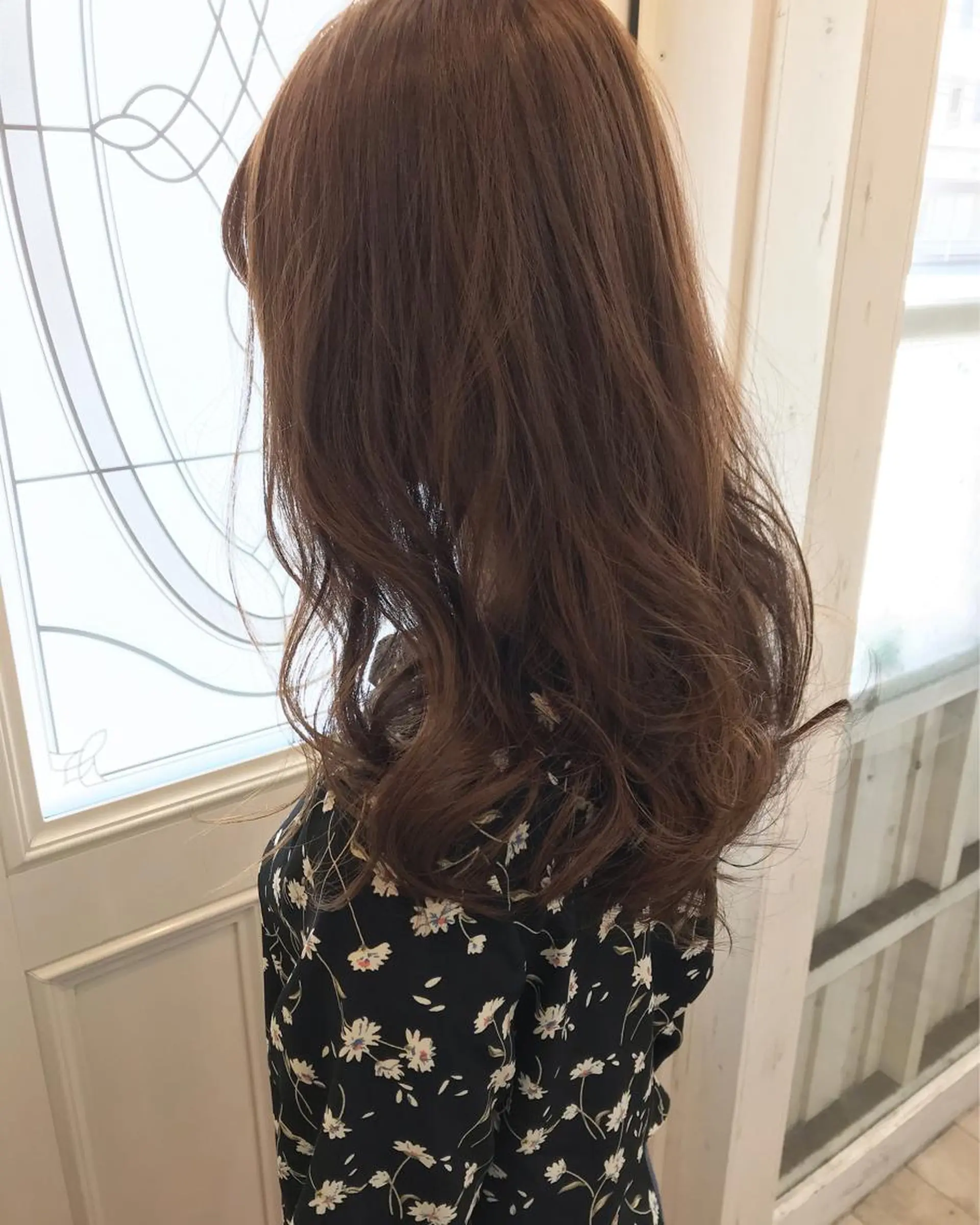 ロング カラー ヘアアレンジ 秋月 亜耶のヘアスタイル
