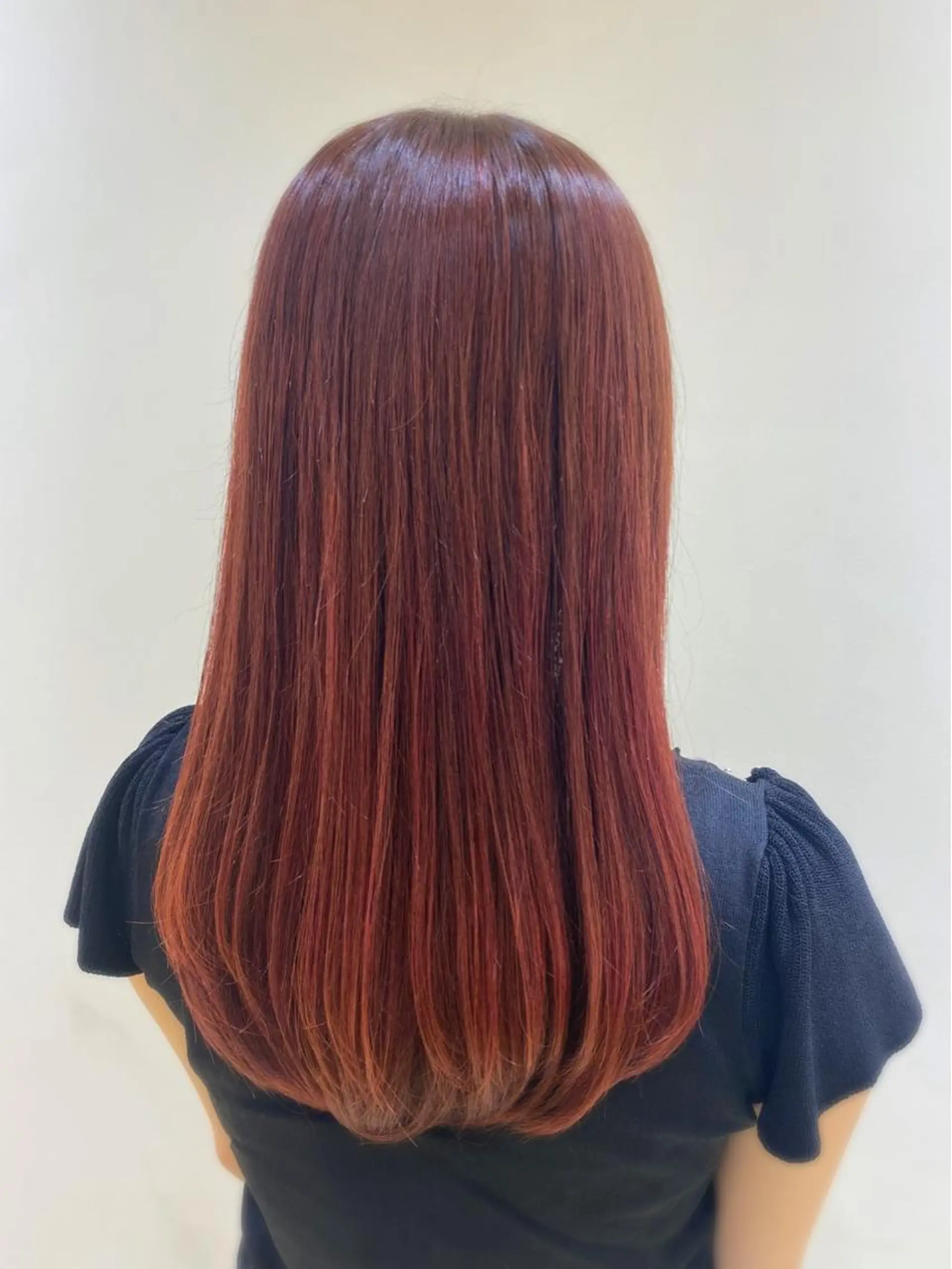 ロング カラー ブリーチ ブリーチなしカラー オレンジ ピンクカラー カット ヘアカラー トリートメント 小顔レイヤー💗 木村実樹のヘアスタイル