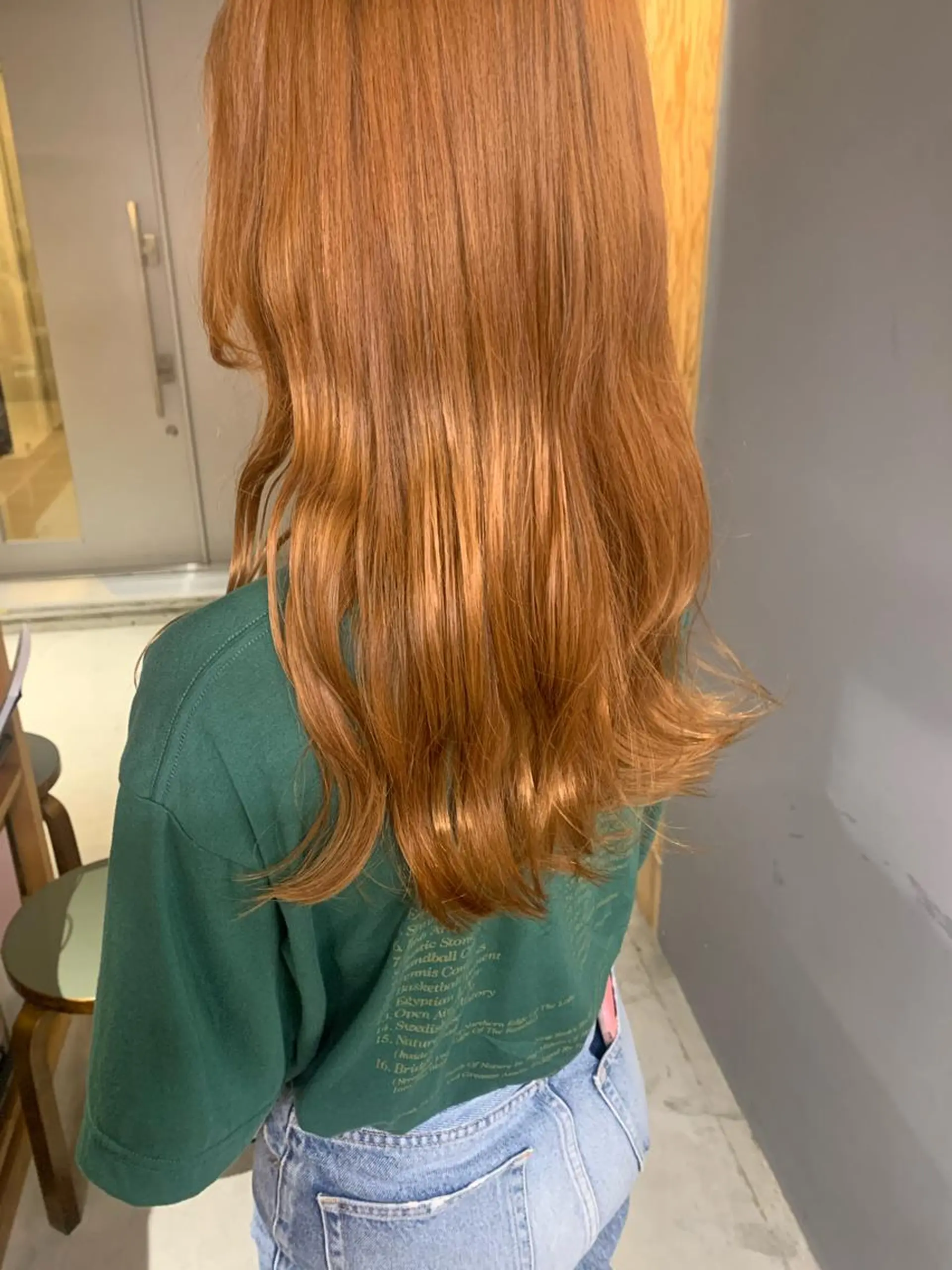 ロング カラー ハイトーンカラー ハイトーンオレンジ オレンジ 名駅🦢大人艶カラー 🪽カミヤアカネのヘアスタイル