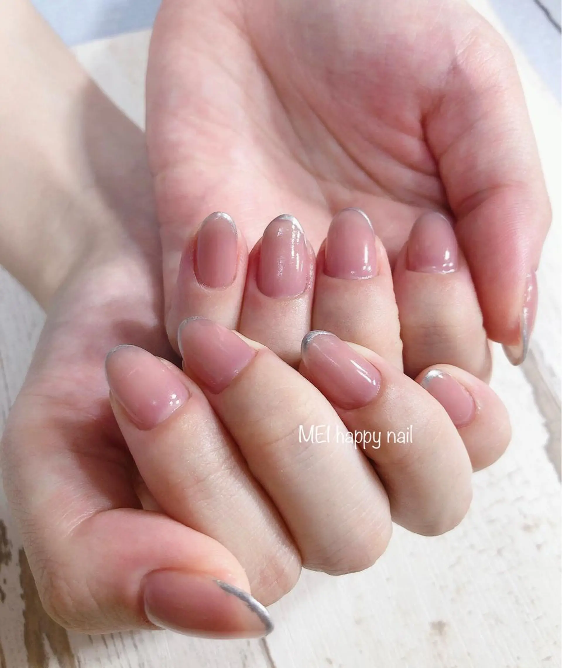 ネイル 北浦和 自爪育成ケアのネイルデザイン