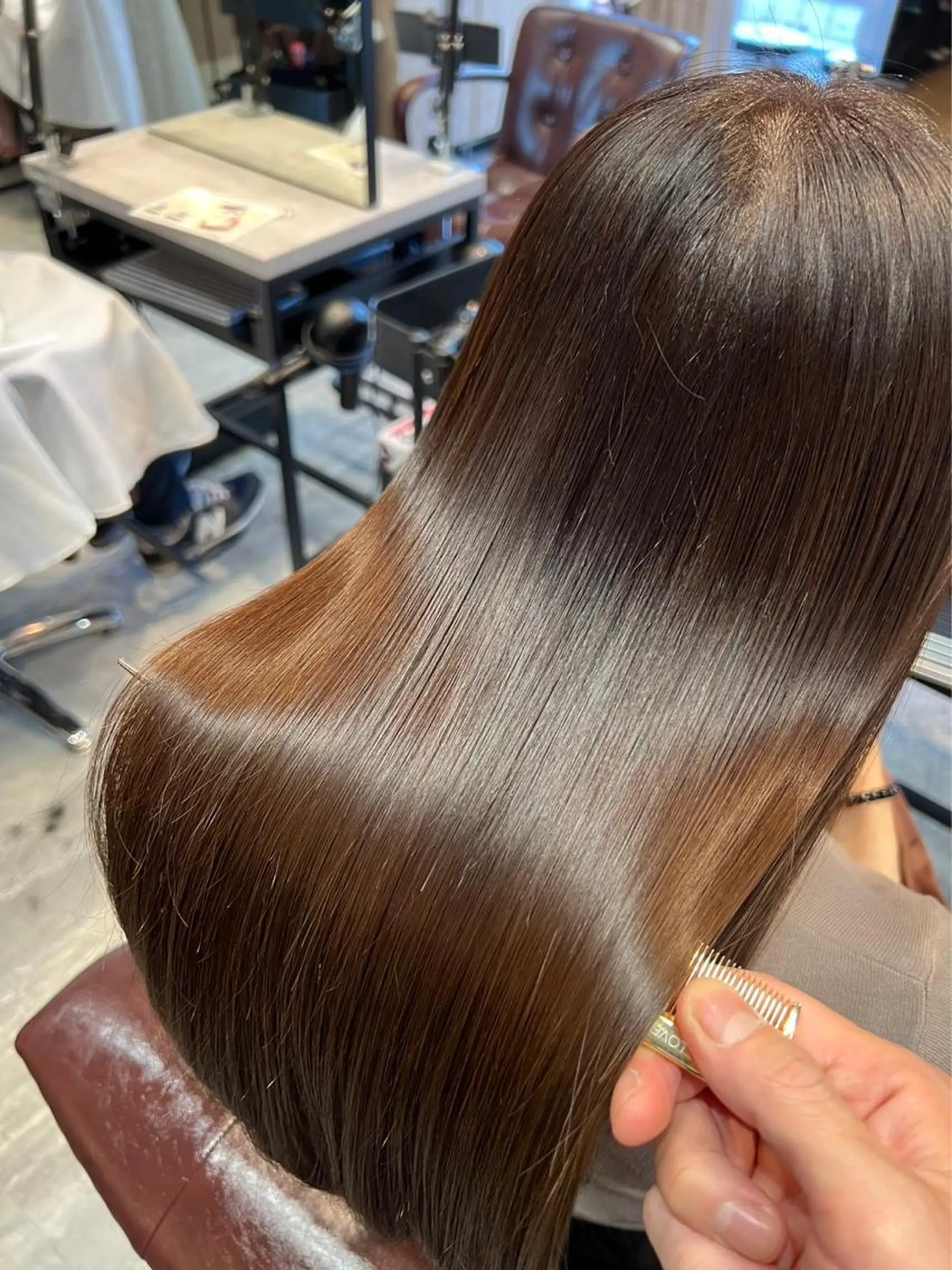 ロング 縮毛矯正 カット 縮毛矯正 トリートメント ✨髪を傷ませない✨ 吉田ひじりのヘアスタイル