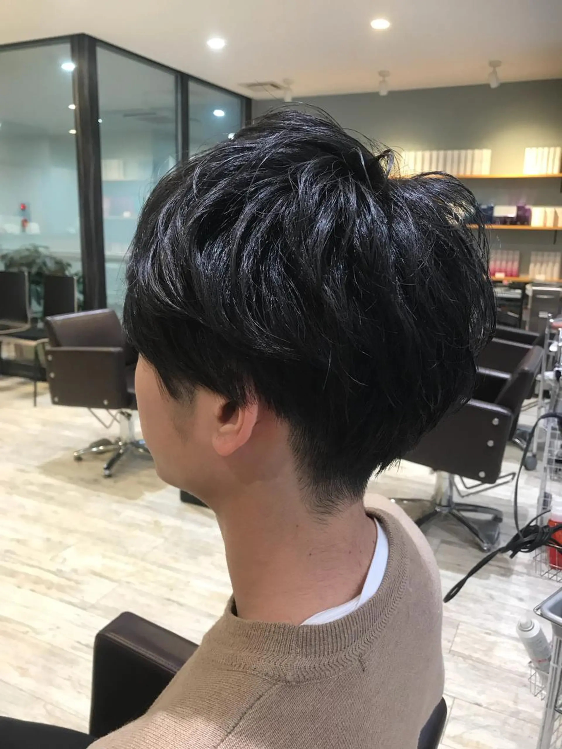 ショート カラー パーマ ヘアアレンジ メンズ キッズ ネイル マツエク・マツパ カット EnBlesS西宮 マンツーマン神道有基のヘアスタイル